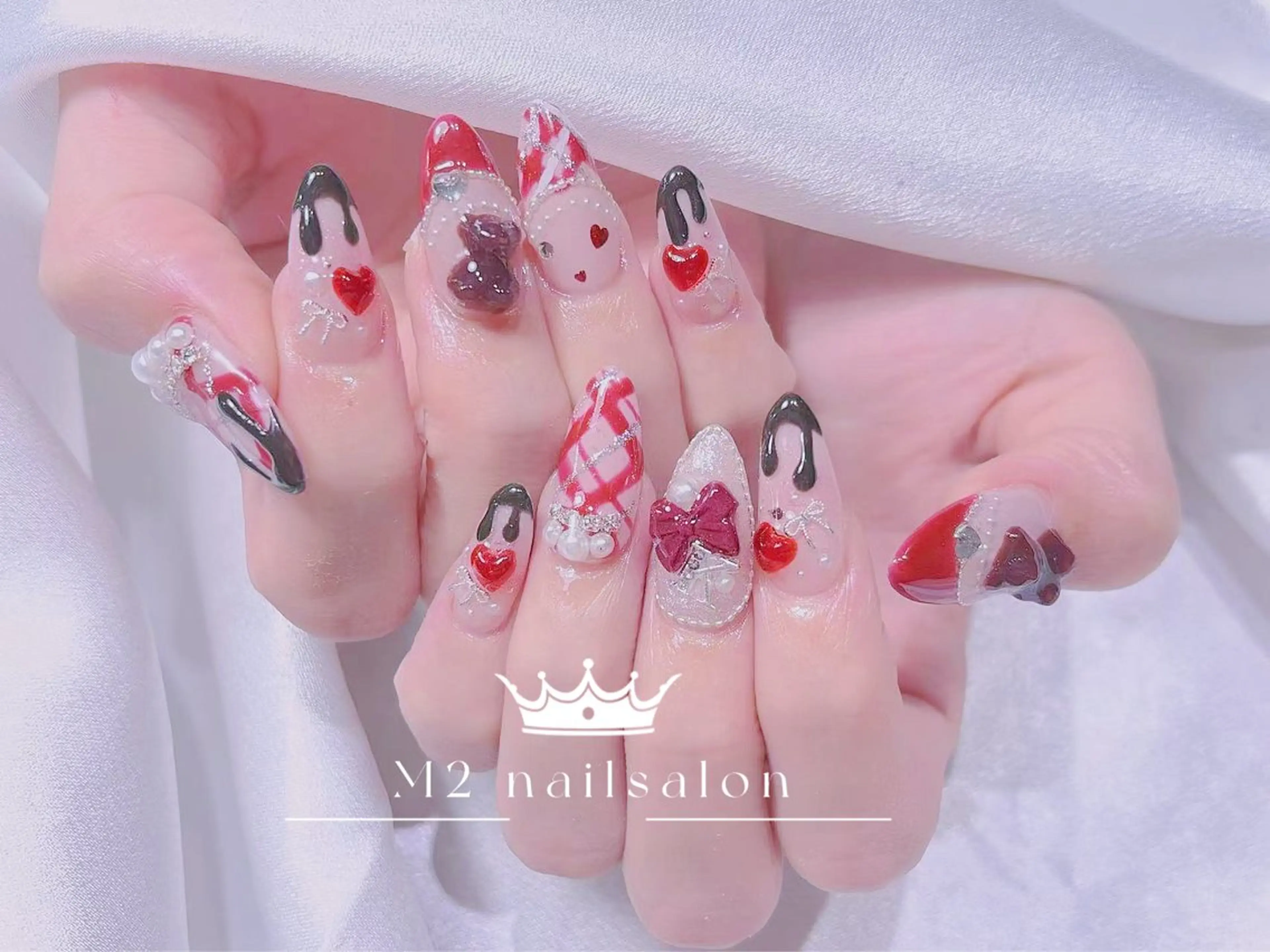 ネイル ハンドネイル 長さだし専門店 M2 rikaのネイルデザイン