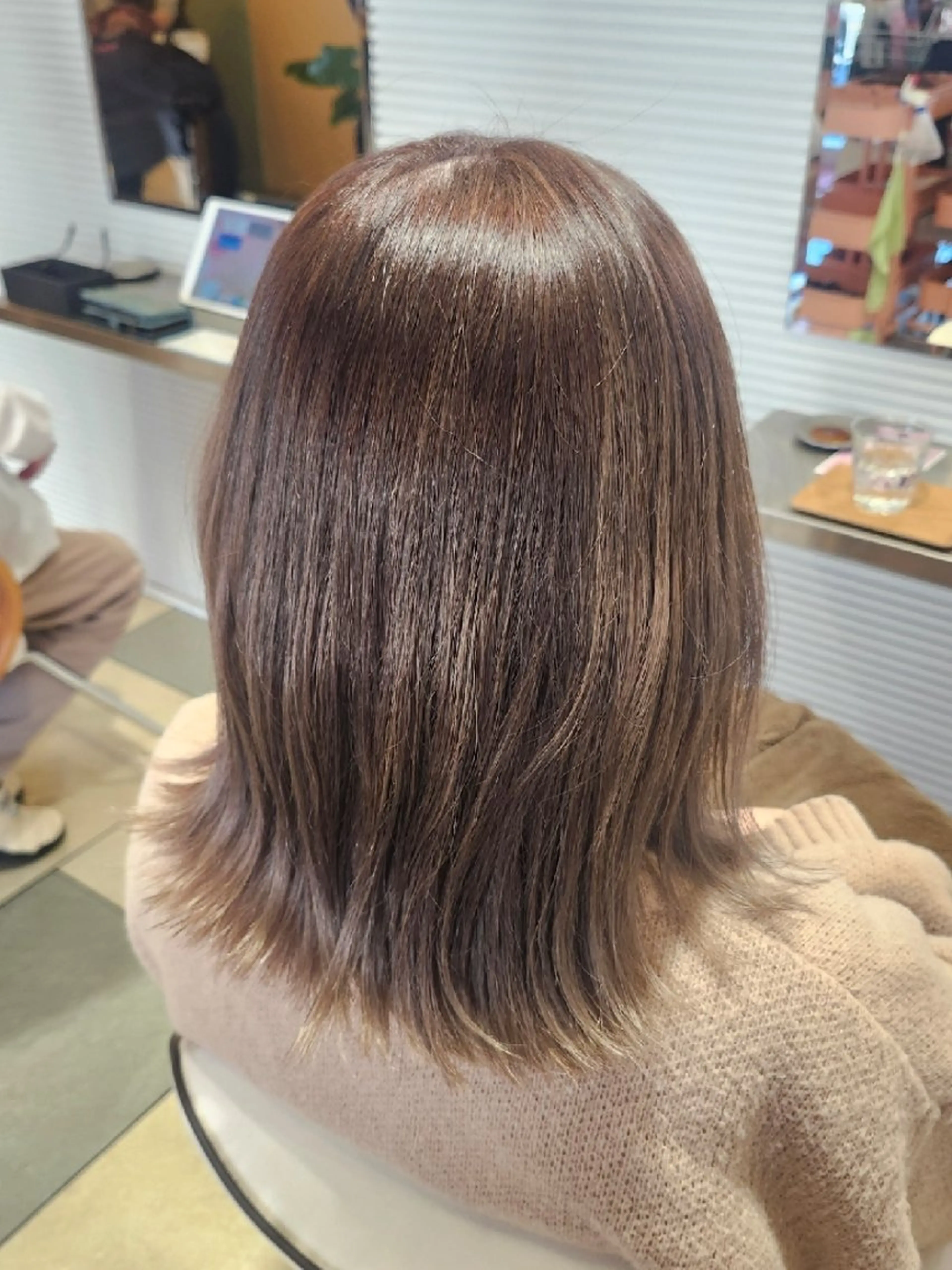 ミディアム 暖色カラー/髪質改善 /メンズ🧡莉南のヘアスタイル