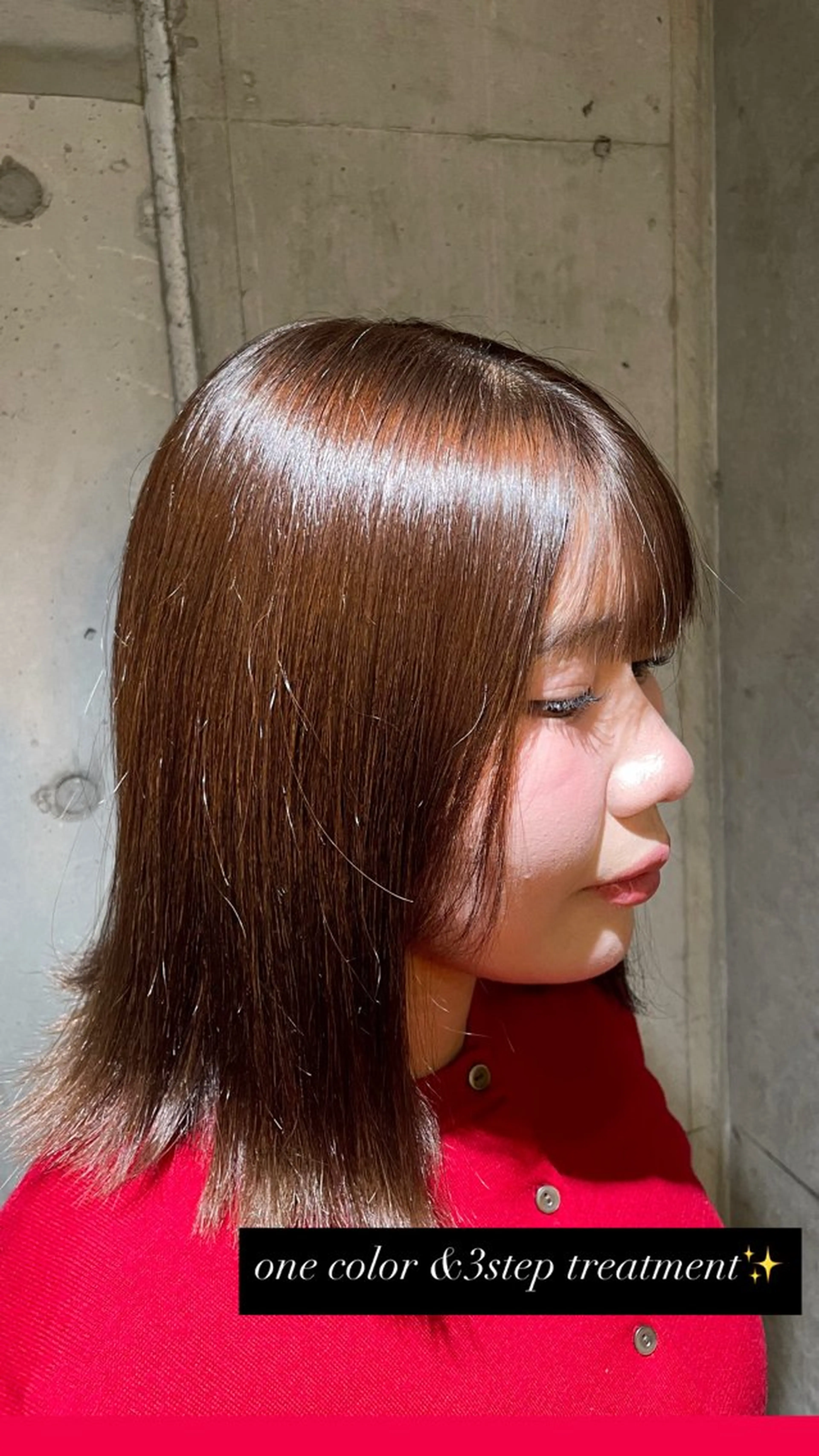 ミディアム カラー ヘアカラー 南堀江/mowen/ サワモトガクのヘアスタイル