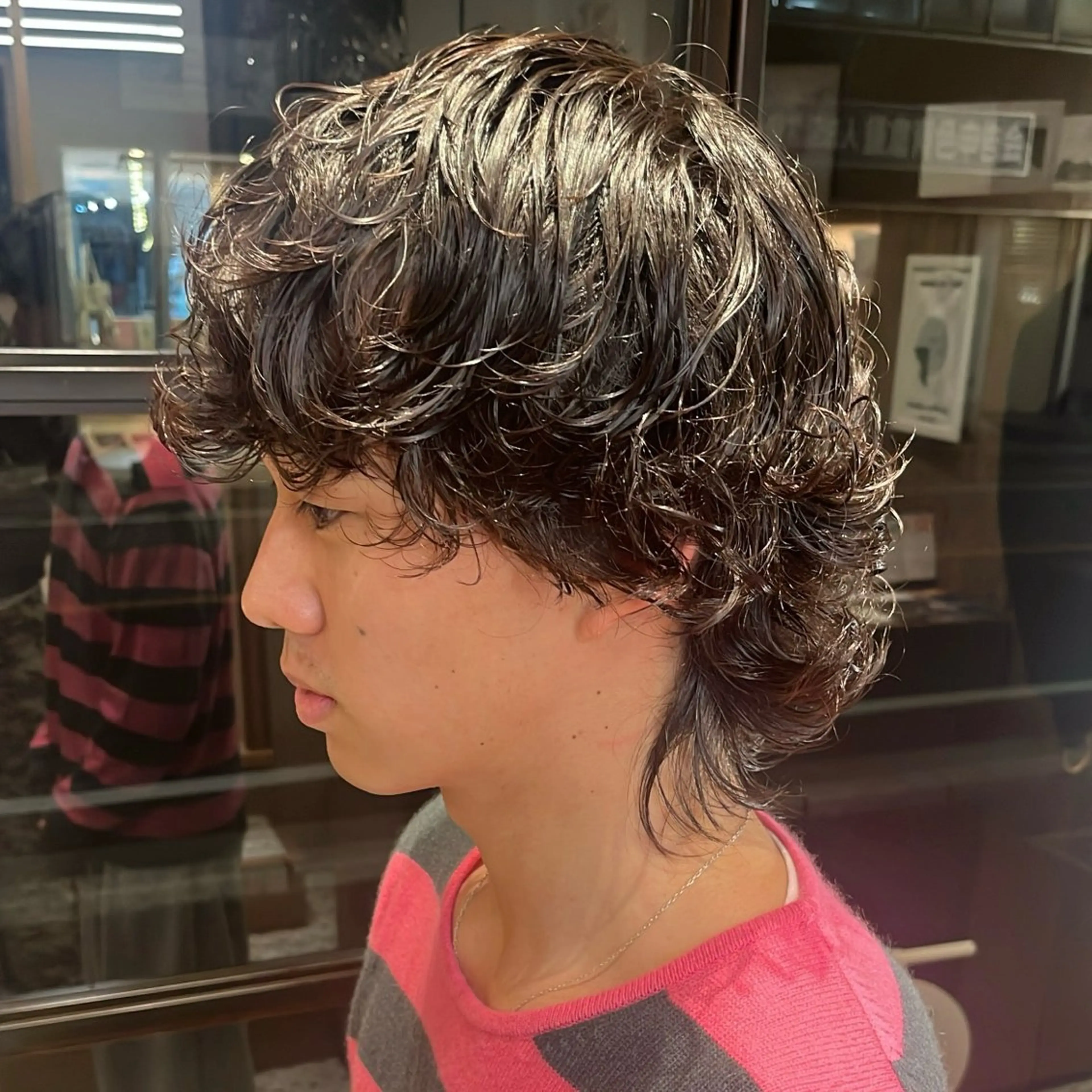 メンズ パーマ Wカラー🐾 ハルナのヘアスタイル