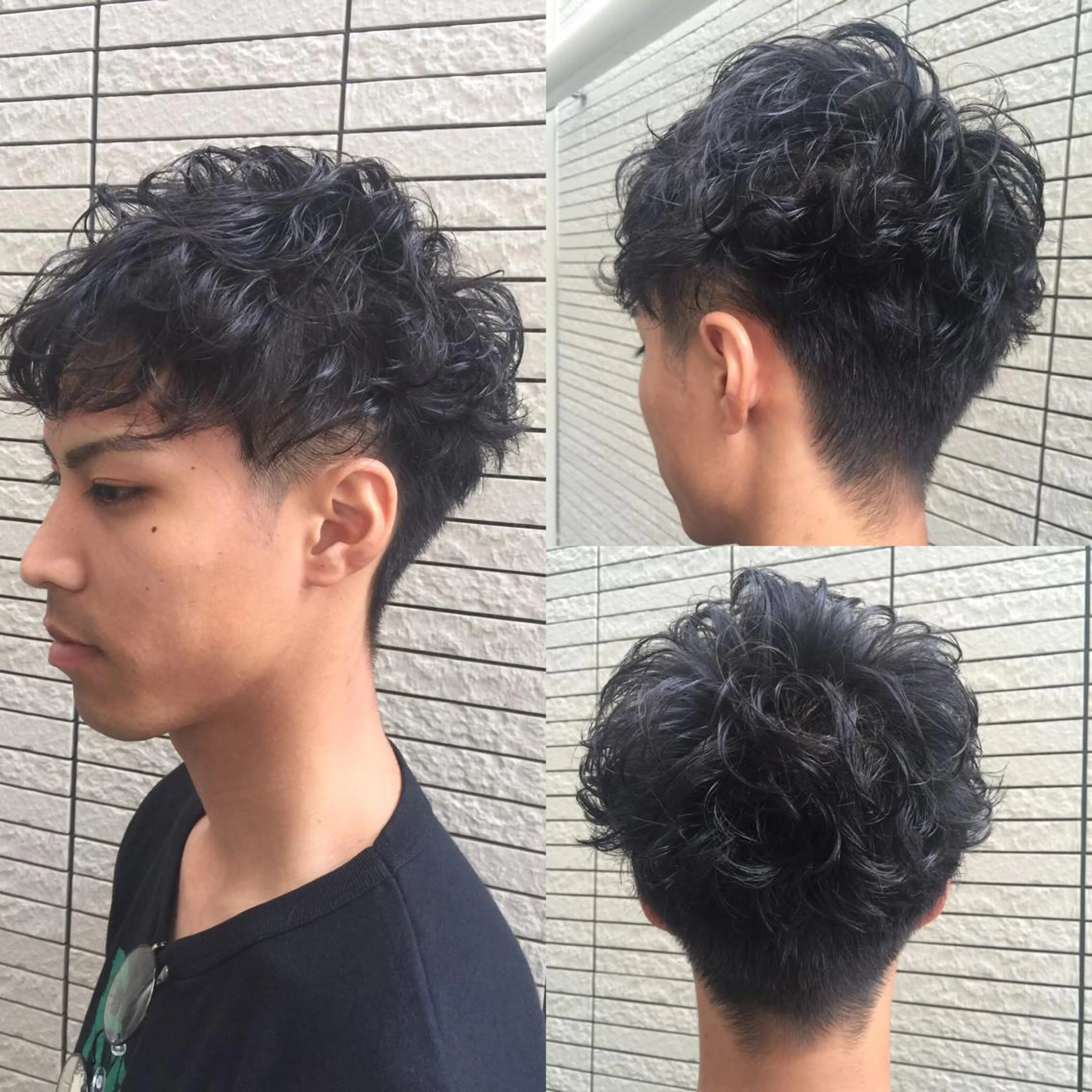 ショート パーマ メンズ メンズパーマ ショートヘア Vir by browのヘアスタイル