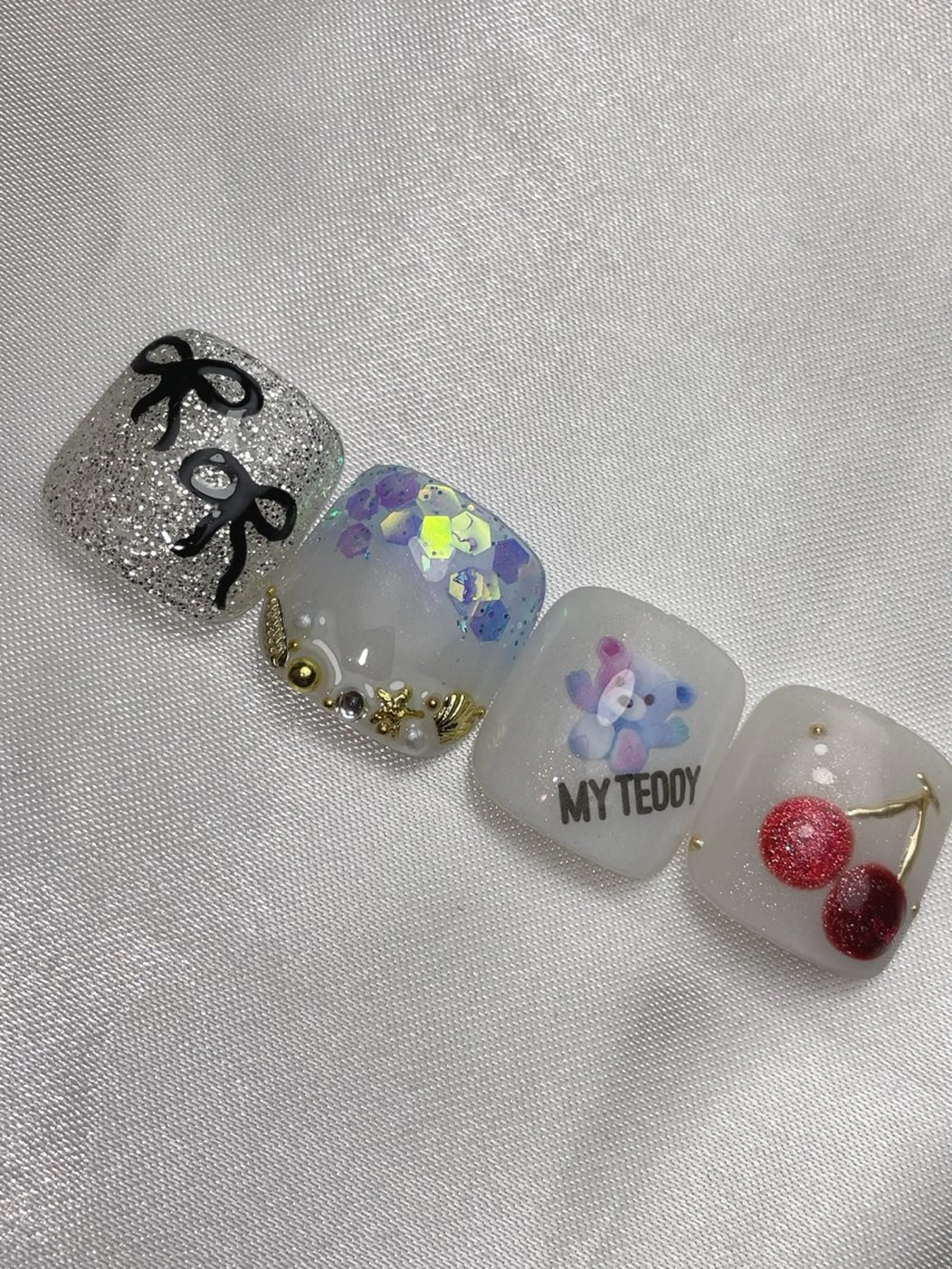 ネイル フラッシュネイル フットネイル ネイルチップ BavardageNail所属・Bavardage Nailのネイルデザイン