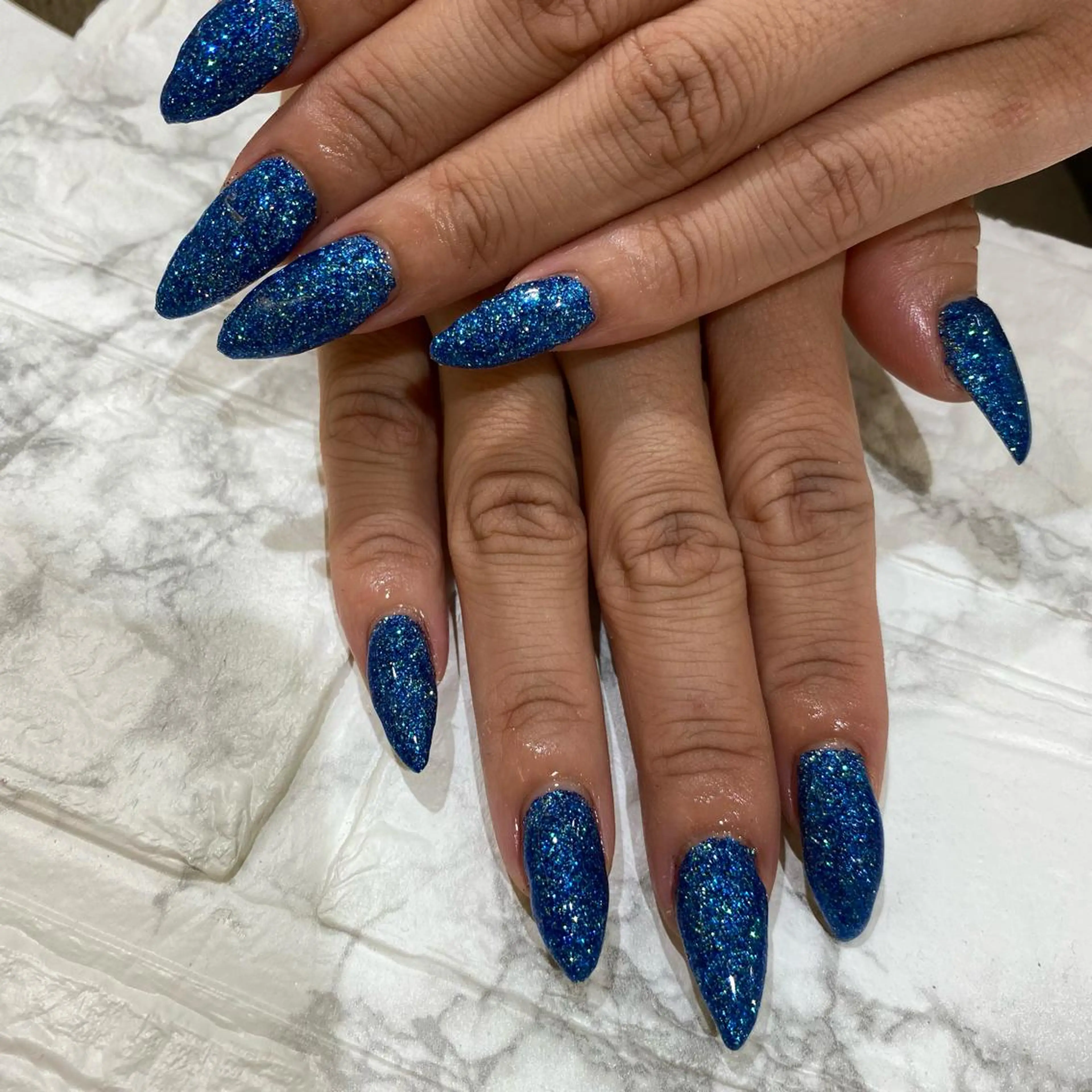 ネイル ラメ(グリッター) ハンドネイル 🥀たなか れね🍋のマツエク・マツパデザイン