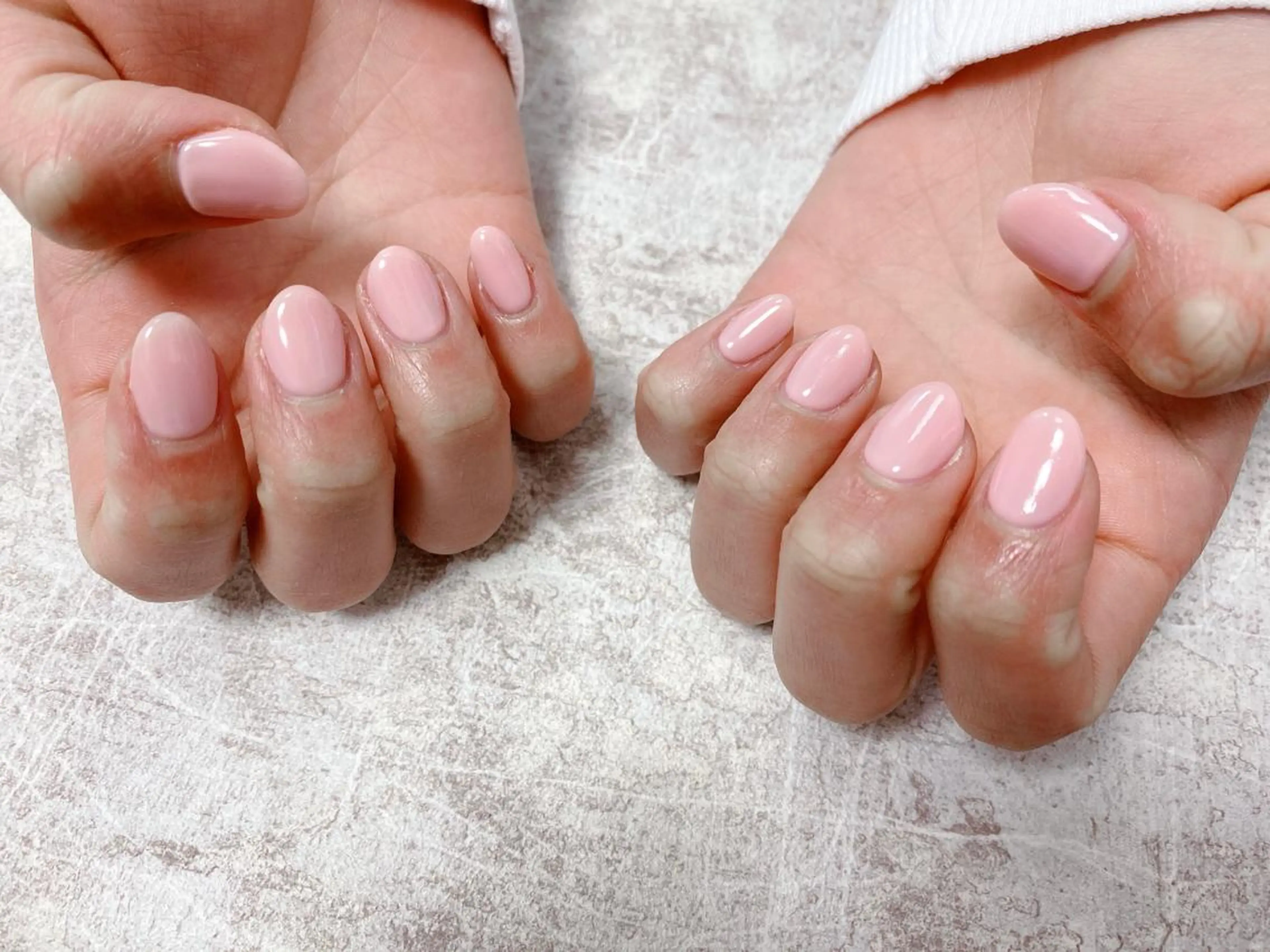 ネイル ワンカラーネイル ピンク ハンドネイル Mogu nail 二子玉川のネイルデザイン