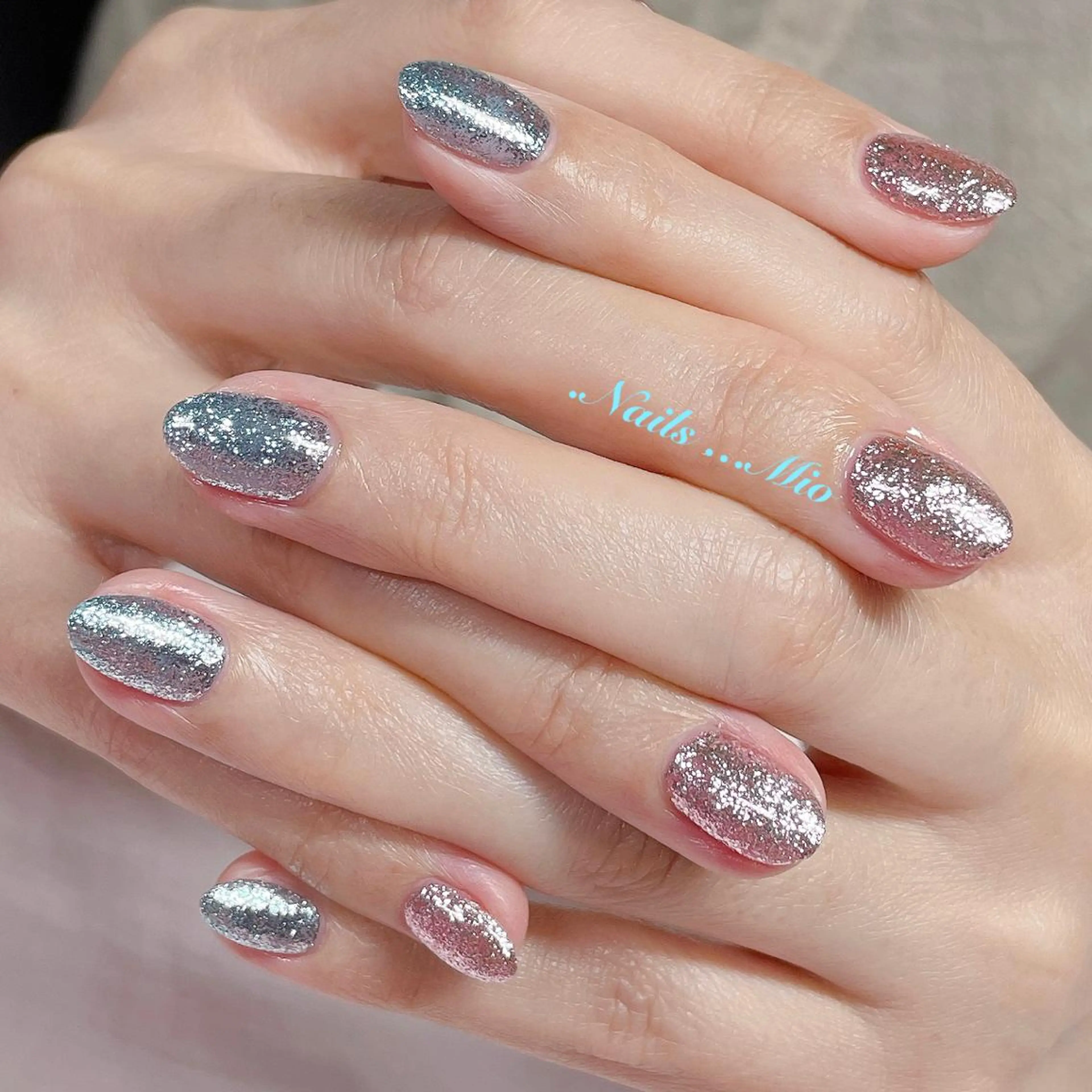 ネイル ジェルネイル 氷ネイル・うるうるネイル .Nails Mio 赤羽西ネイルサロンのネイルデザイン