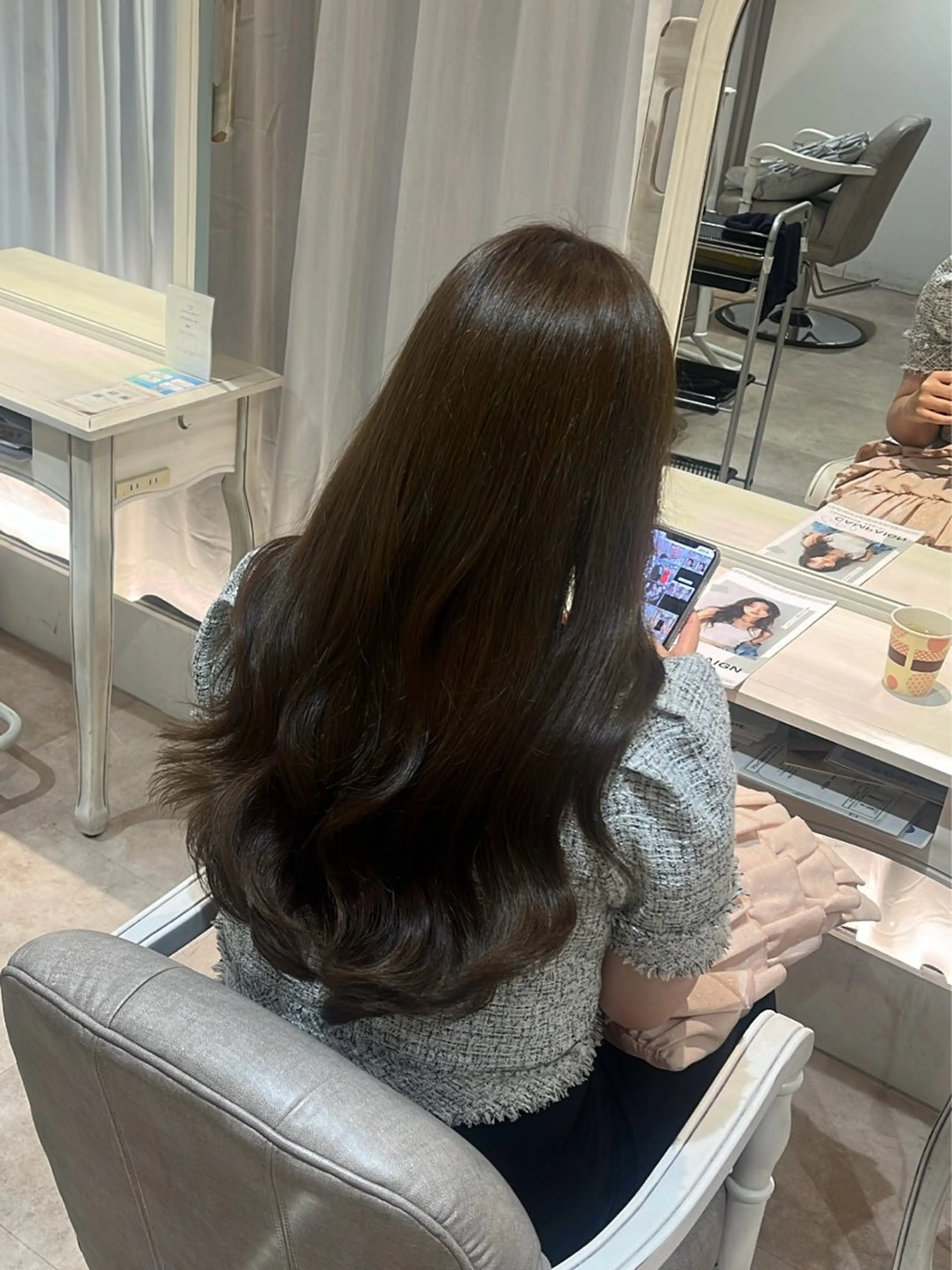 ロング カラー カット ヘアカラー トリートメント rio / CreBiA /名駅のヘアスタイル