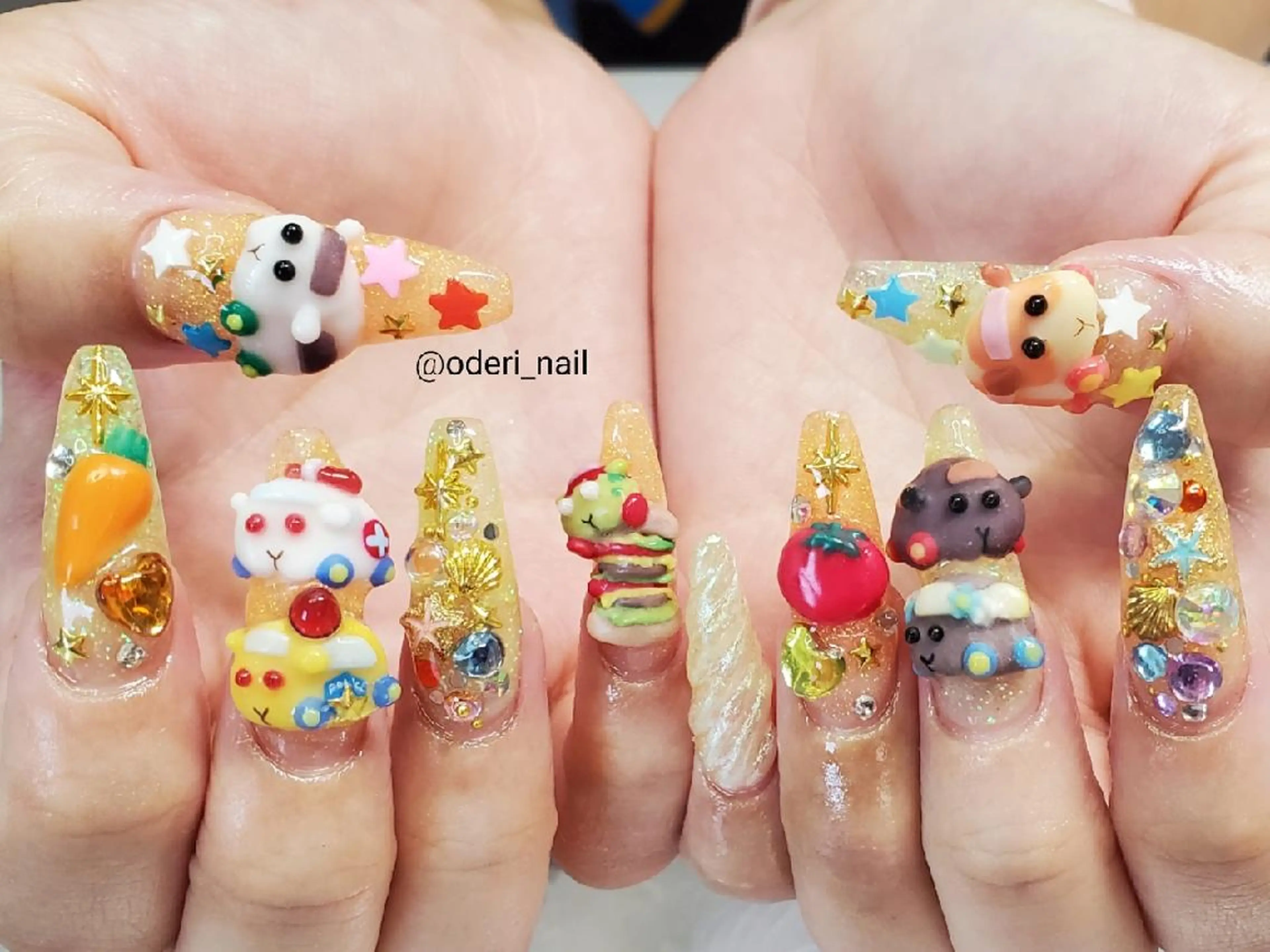 ネイル アートネイル ジェルネイル おで@ oderi_nailのネイルデザイン