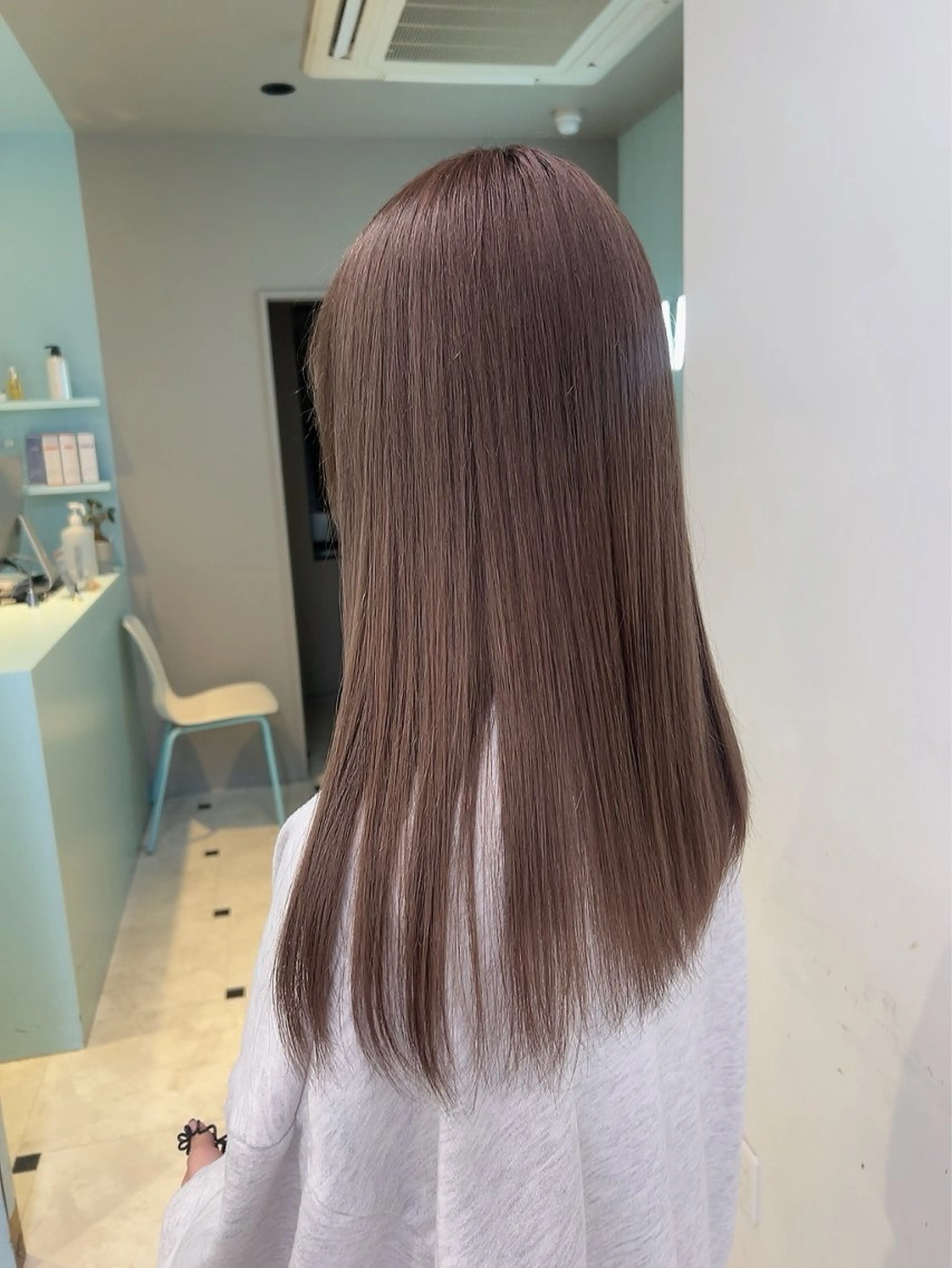 セミロング カラー ヘアカラー トリートメント ヘッドスパ ヘアセット 🥞ベージュ系カラー 【すずきりほ】🥞のヘアスタイル