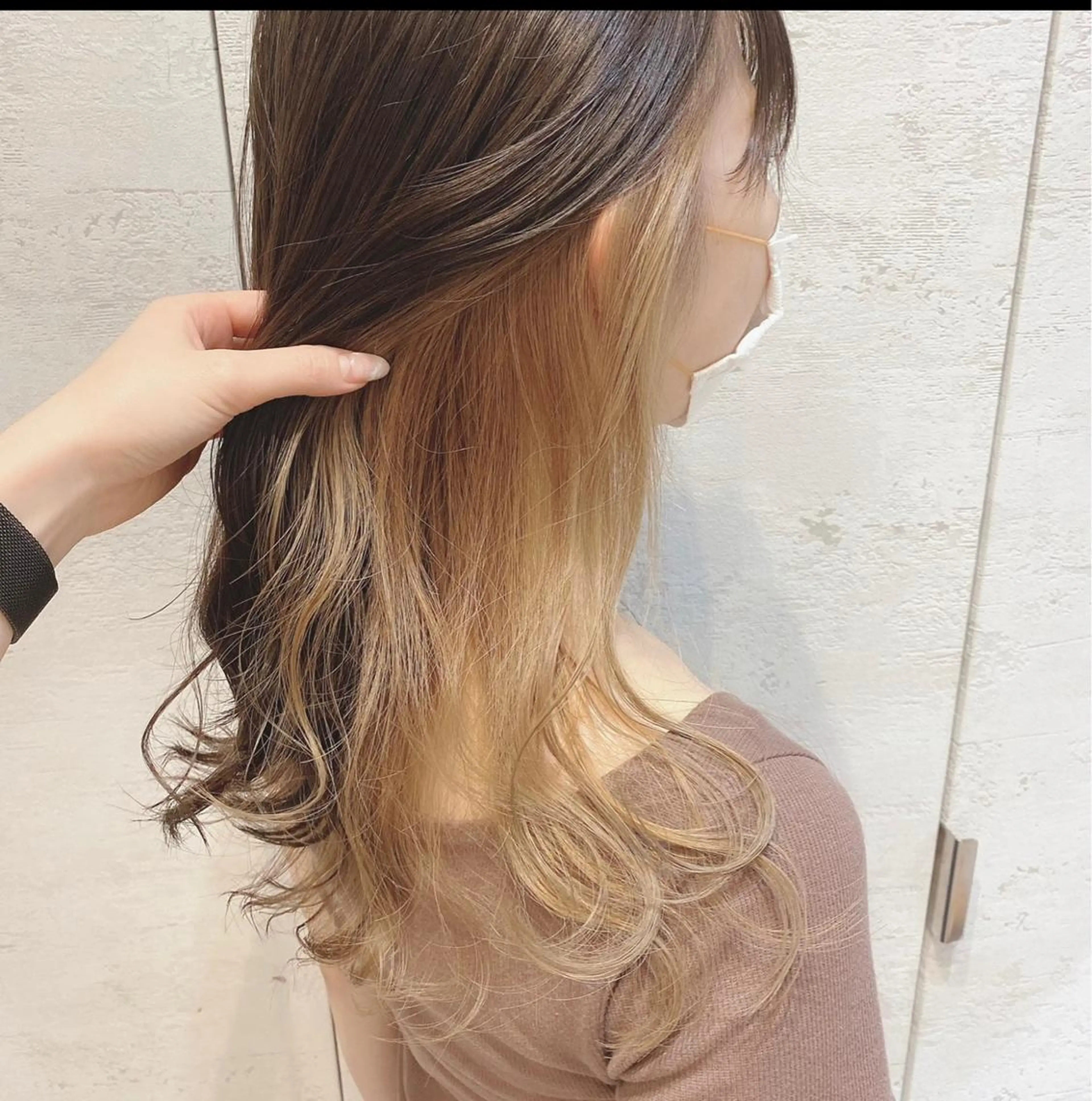 ミディアム カット ヘアカラー 代表山口ひな 髪質改善のプロのヘアスタイル