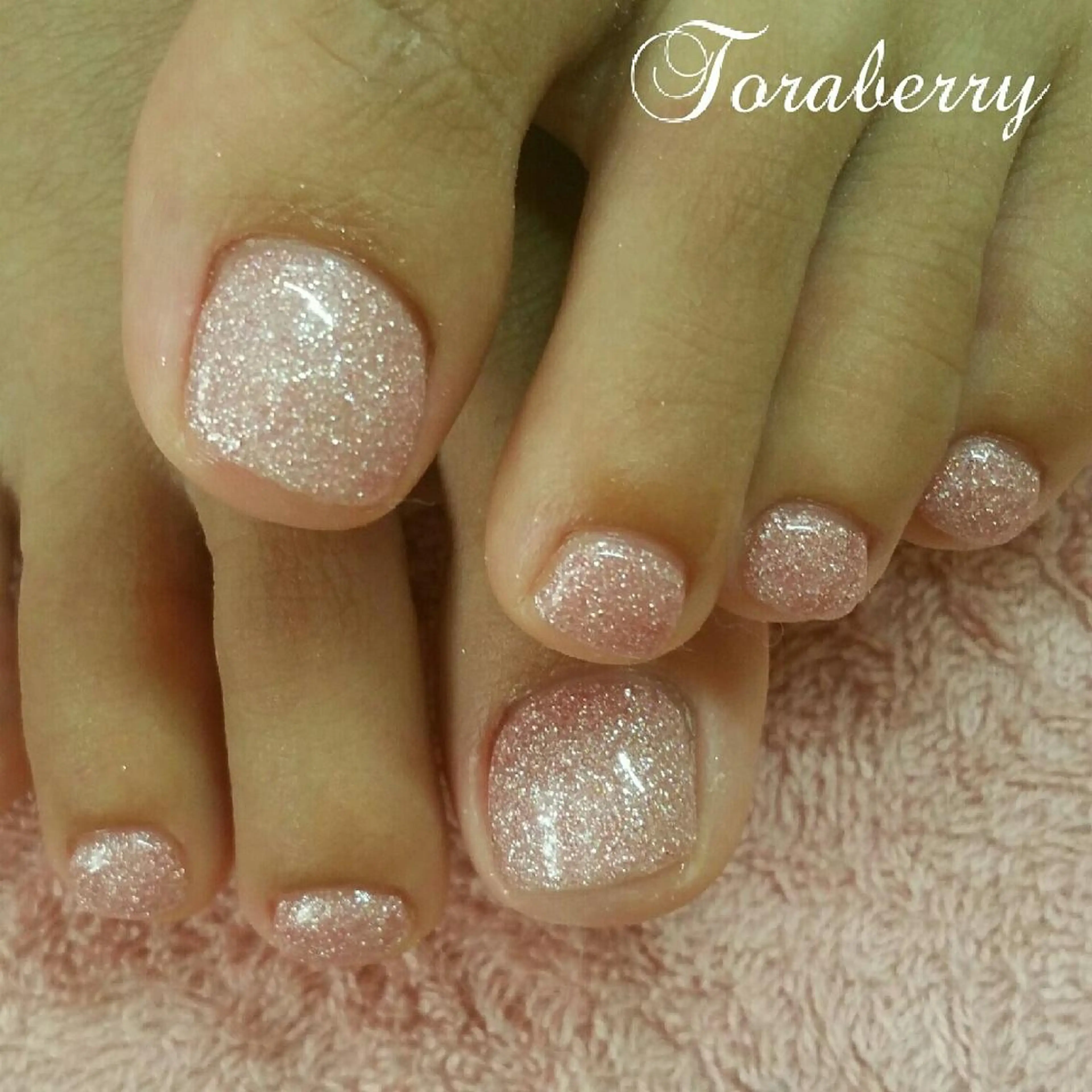 ネイル ピンク フットネイル ネイリスト なつみのネイルデザイン