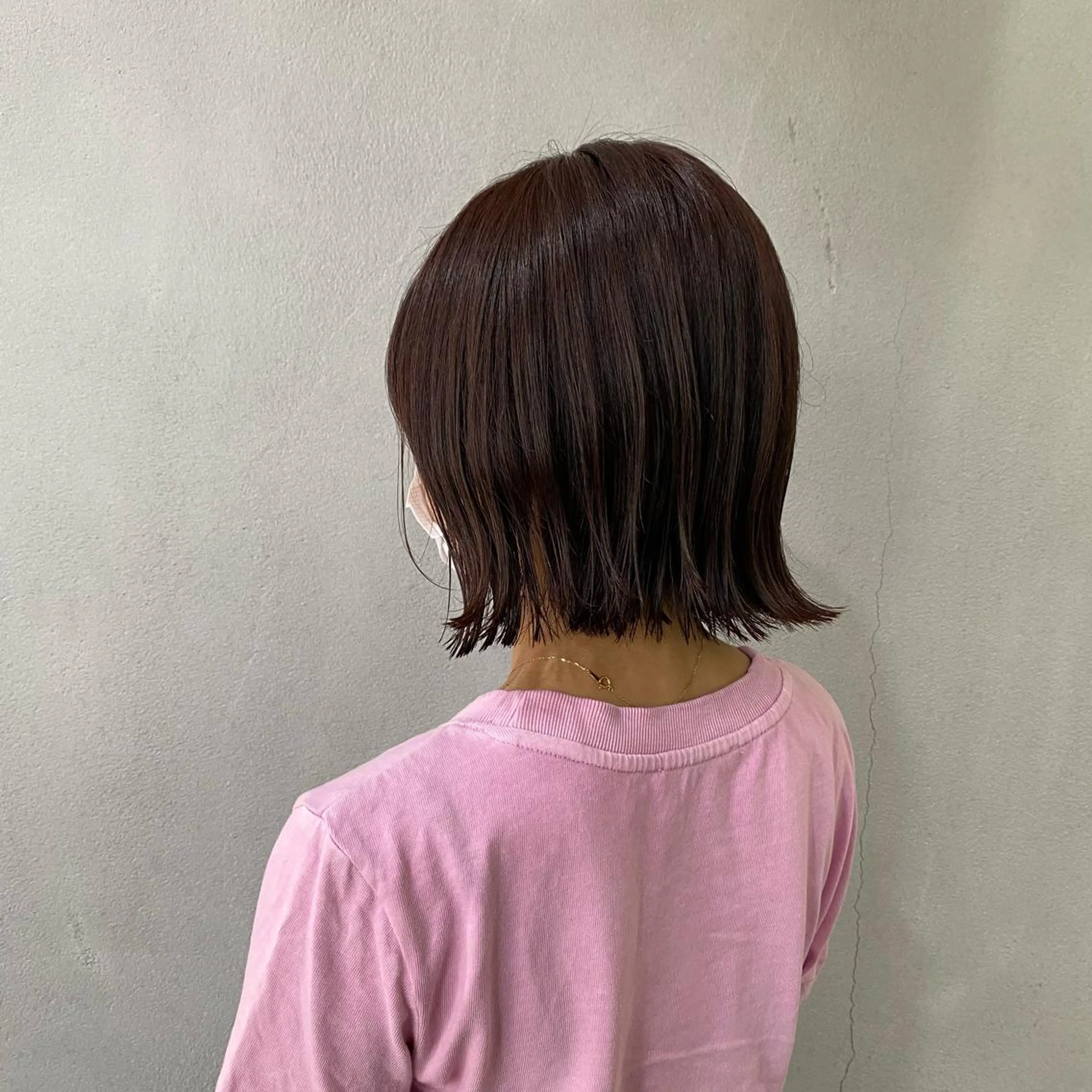 ショート カラー ブラウンカラー ピンクカラー ピンクブラウン ボブ/パーマ ミヒラケイタのヘアスタイル