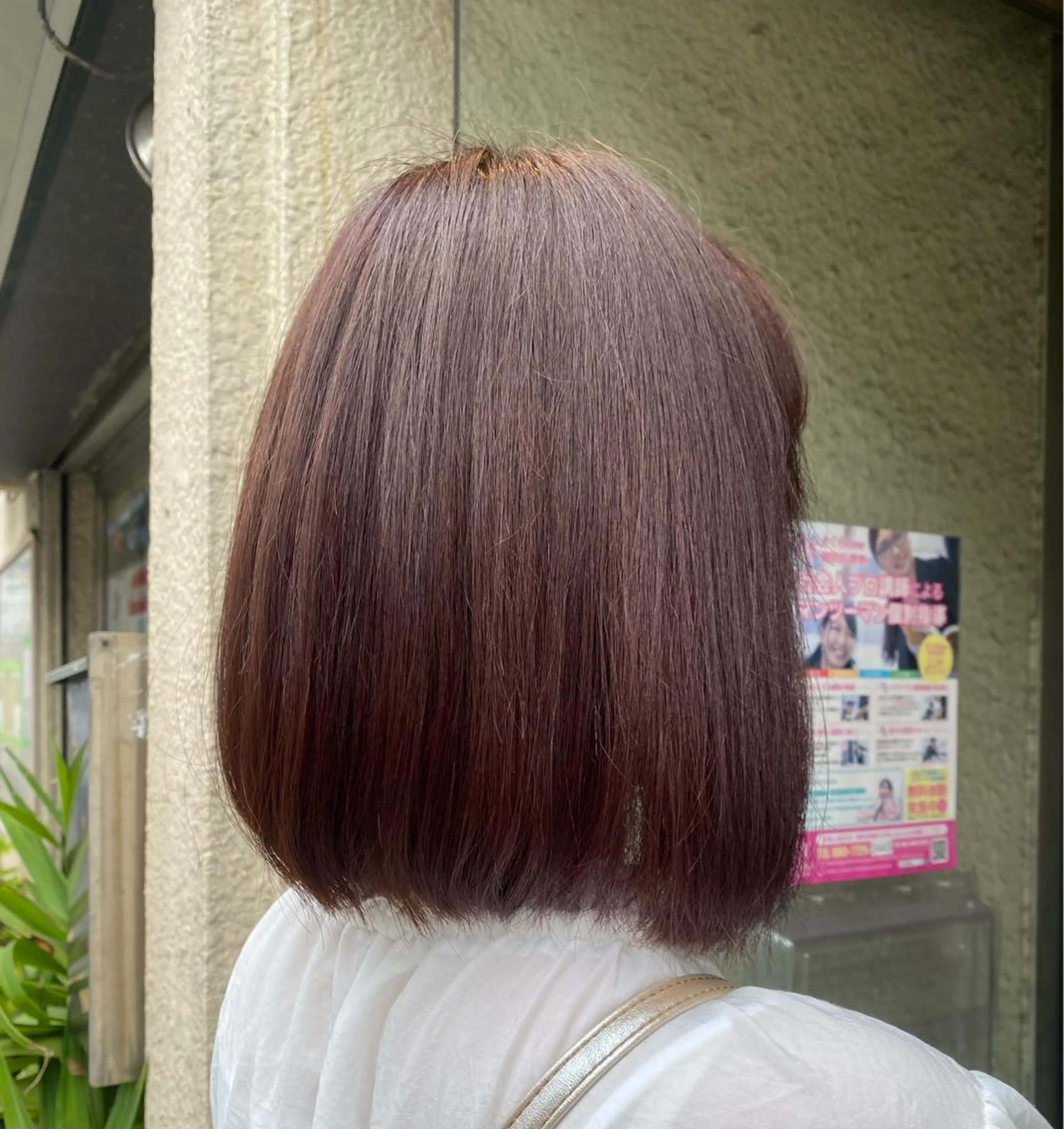 ミディアム カラー 艶髪/ハイトーン/ ヘアセット/モエノのヘアスタイル