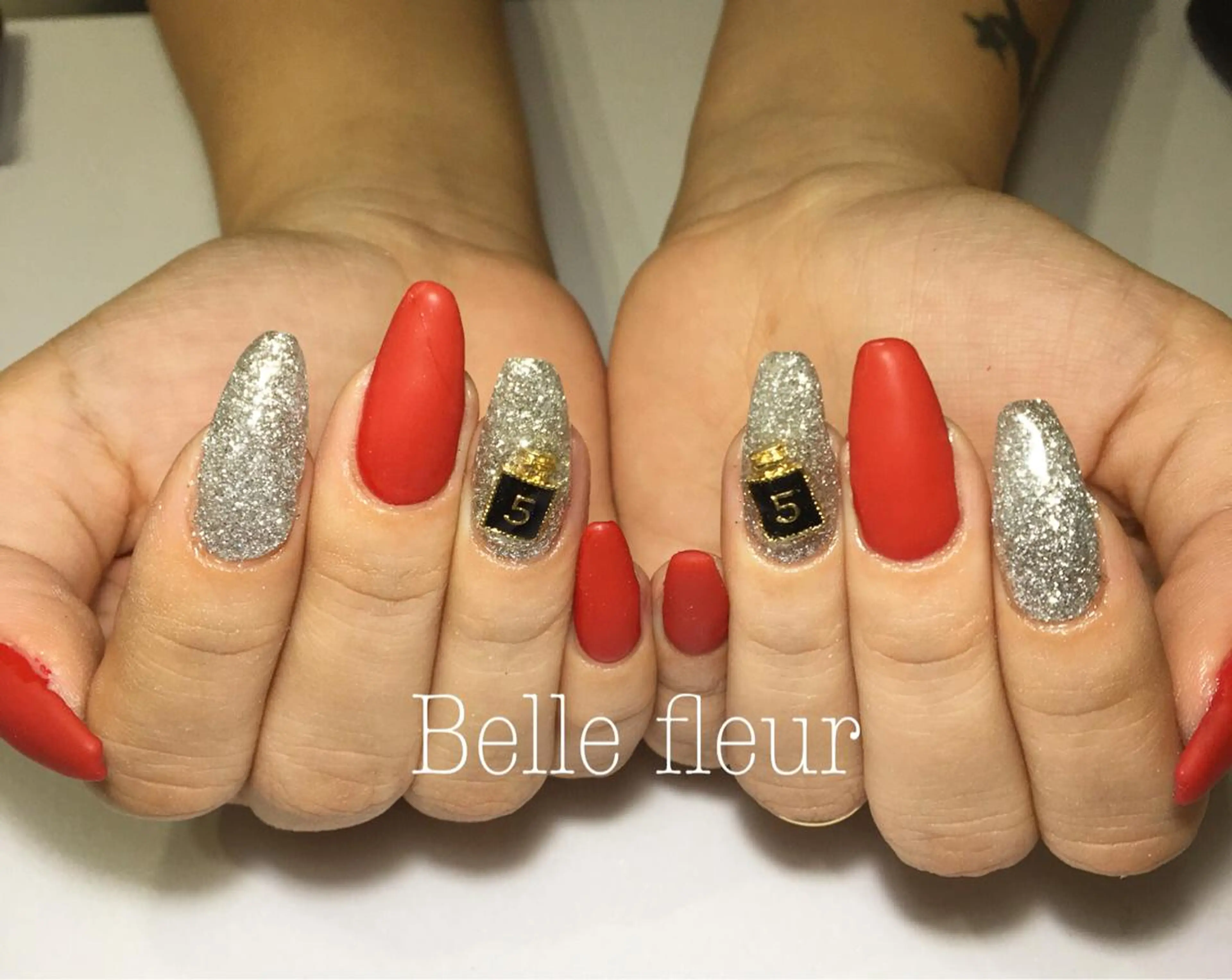 ロング ネイル Belle fleurのネイルデザイン