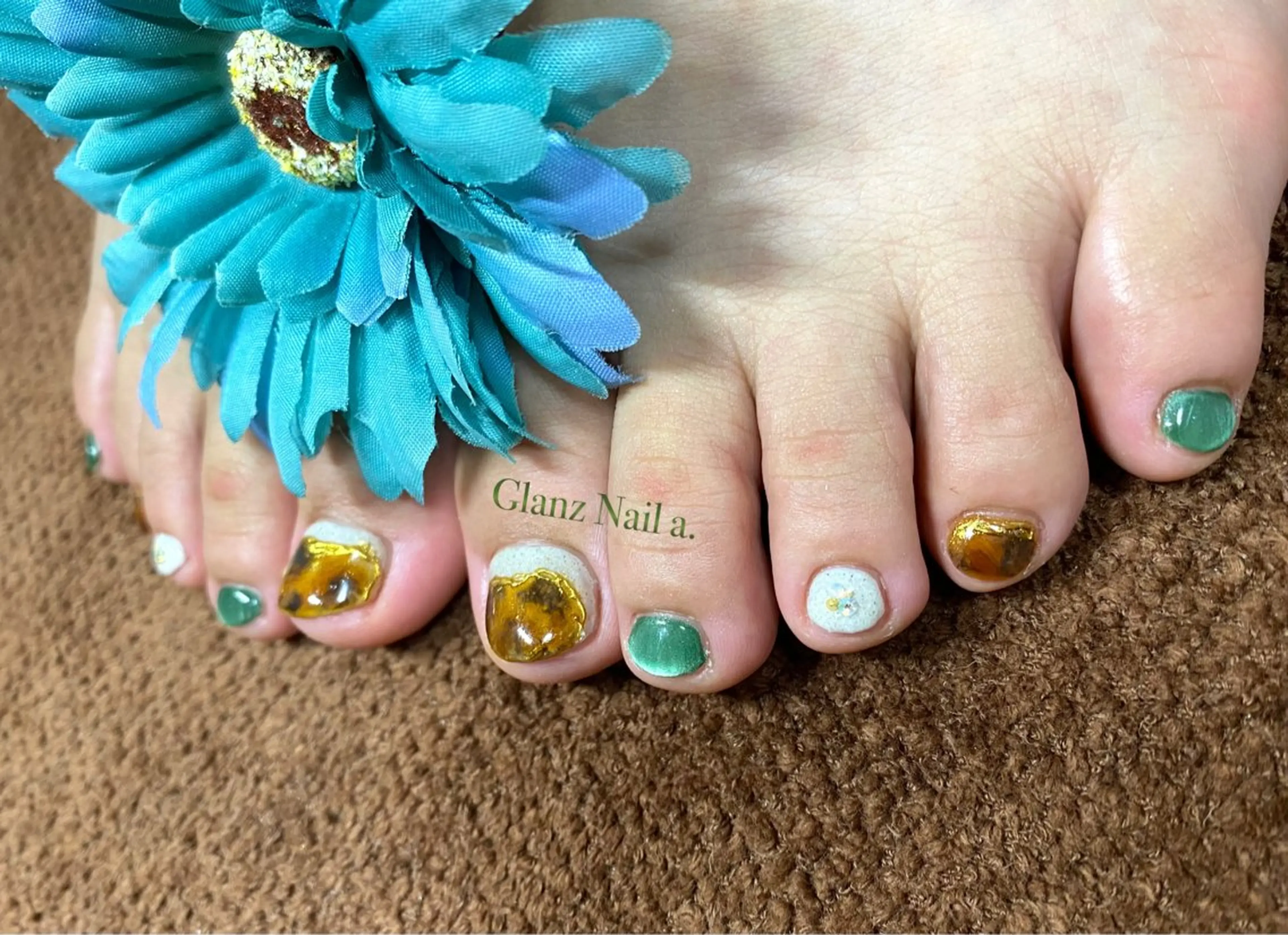 ネイル べっ甲ネイル Glanz  Nail aのネイルデザイン