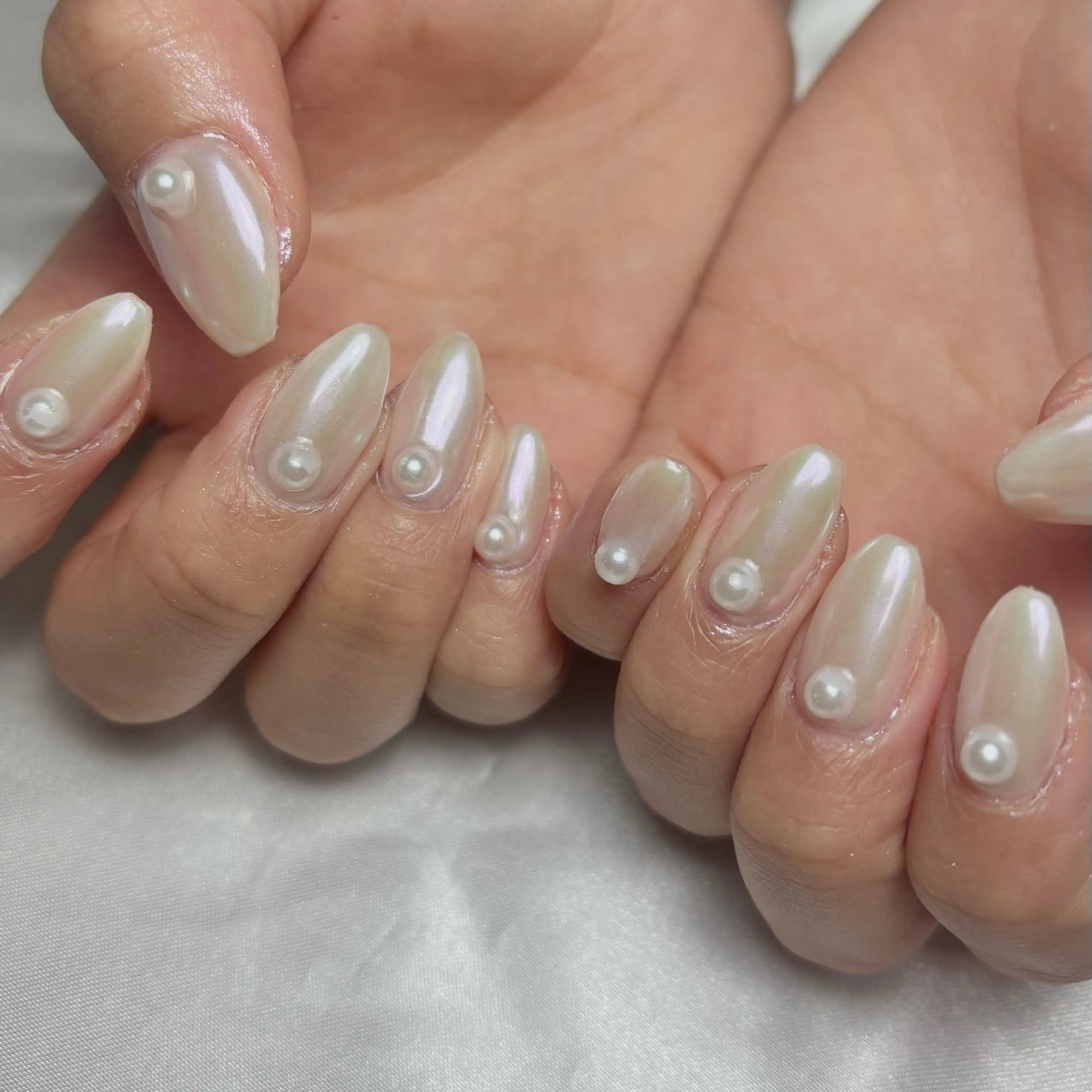 【オフあり】ハンド　オーロラorミラーネイル🪞✨️(2色まで)の写真