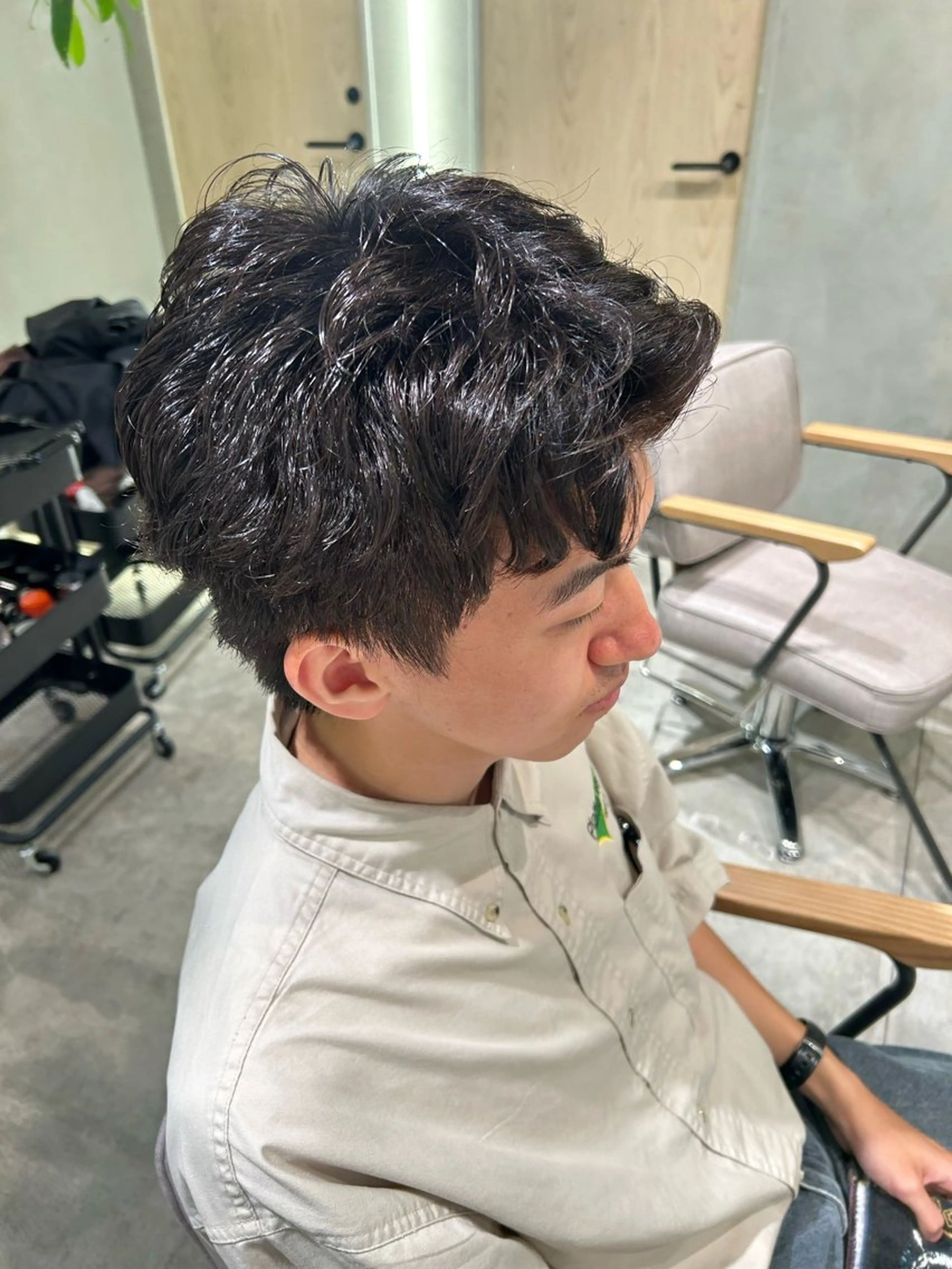 パーマ メンズ 結衣/ 透明感カラー🎀のヘアスタイル