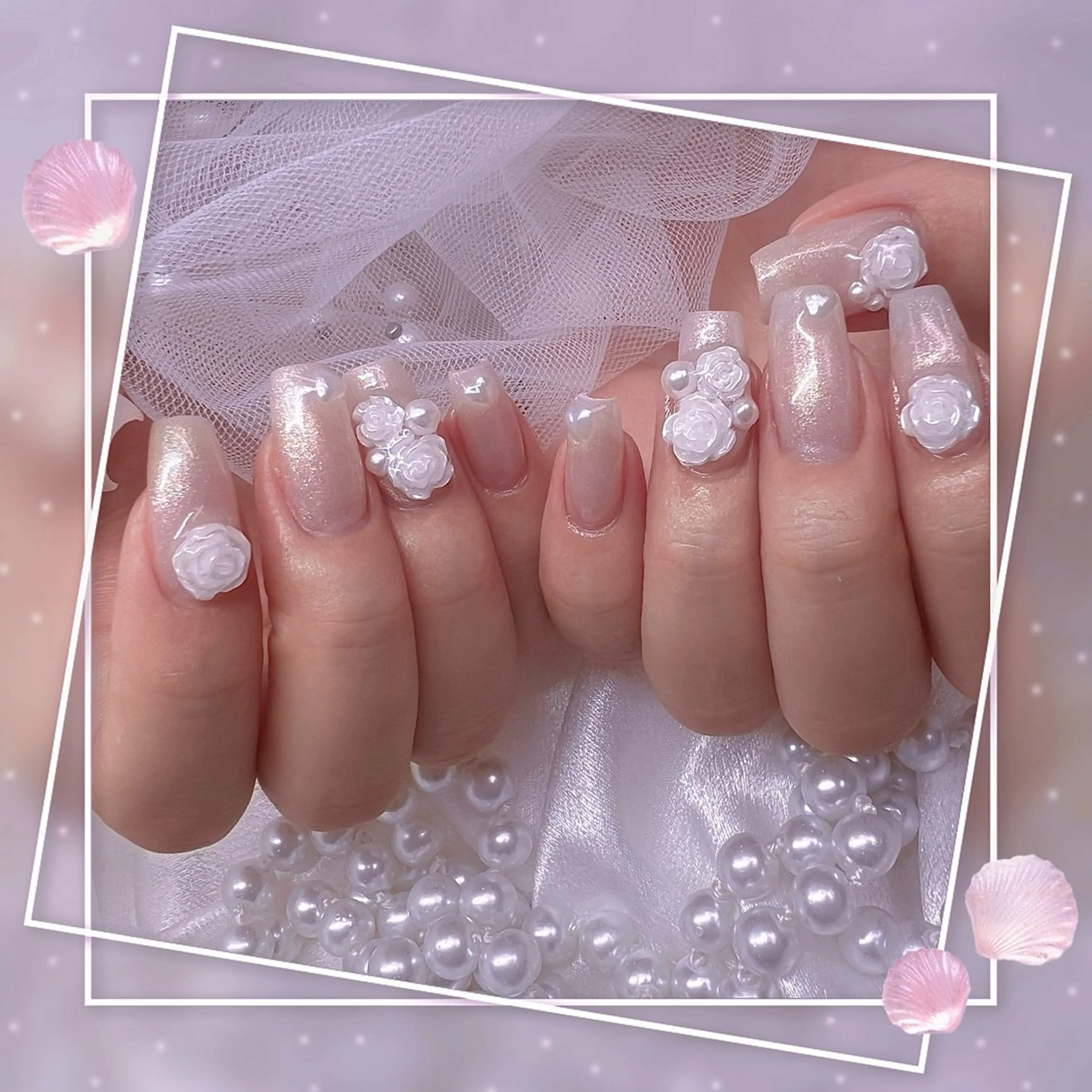 ネイル チークネイル ガーリー グラデーション マグネットネイル ピンク ハンドネイル Chill Nailsalonのネイルデザイン