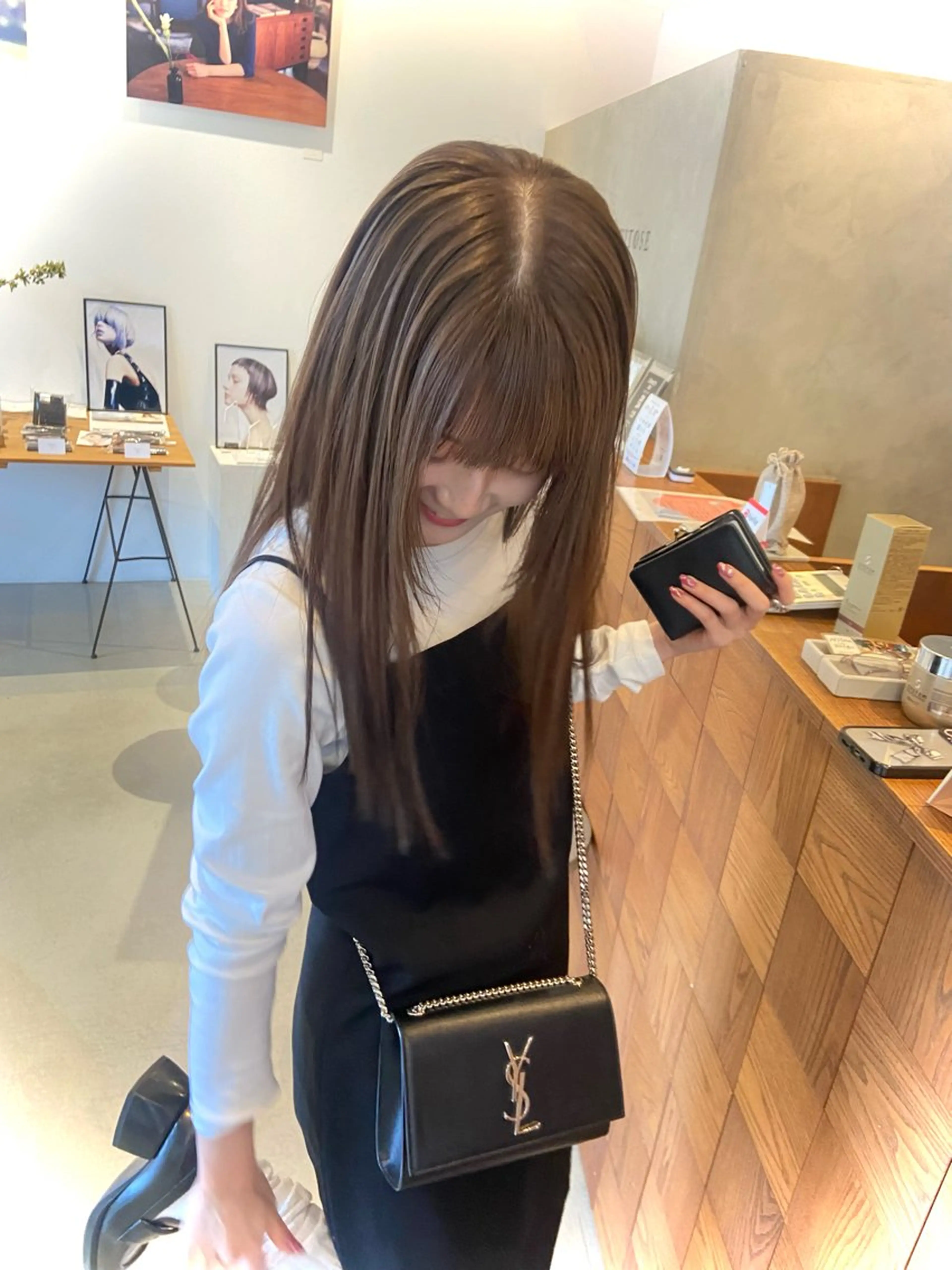 カラー ベージュカラー ブリーチ ダブルカラー ブリーチなしカラー ヘアカラー トリートメント SOYON nanamiのヘアスタイル