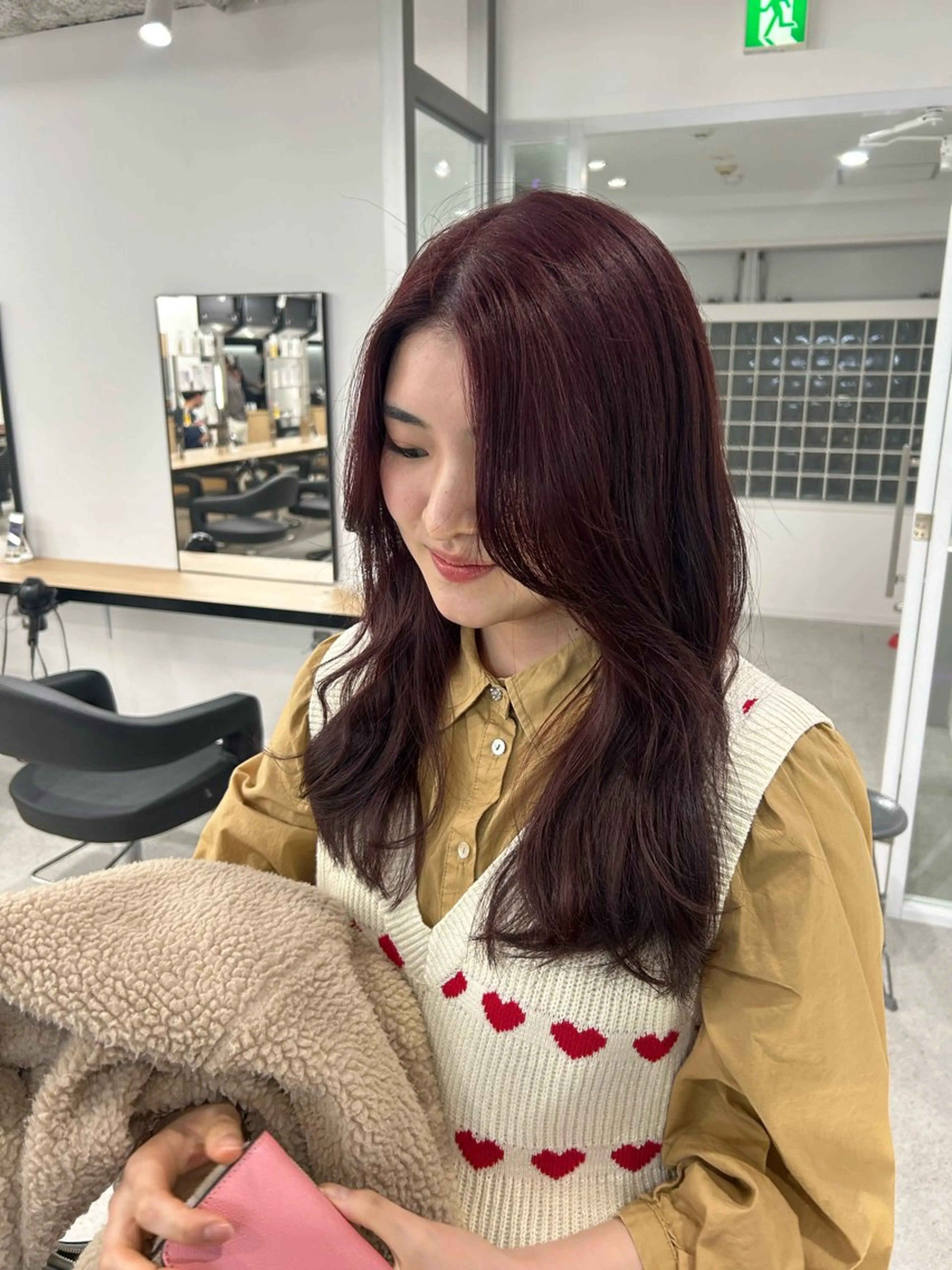 ロング カラー 愛結 暖色カラー🎀🩰のヘアスタイル