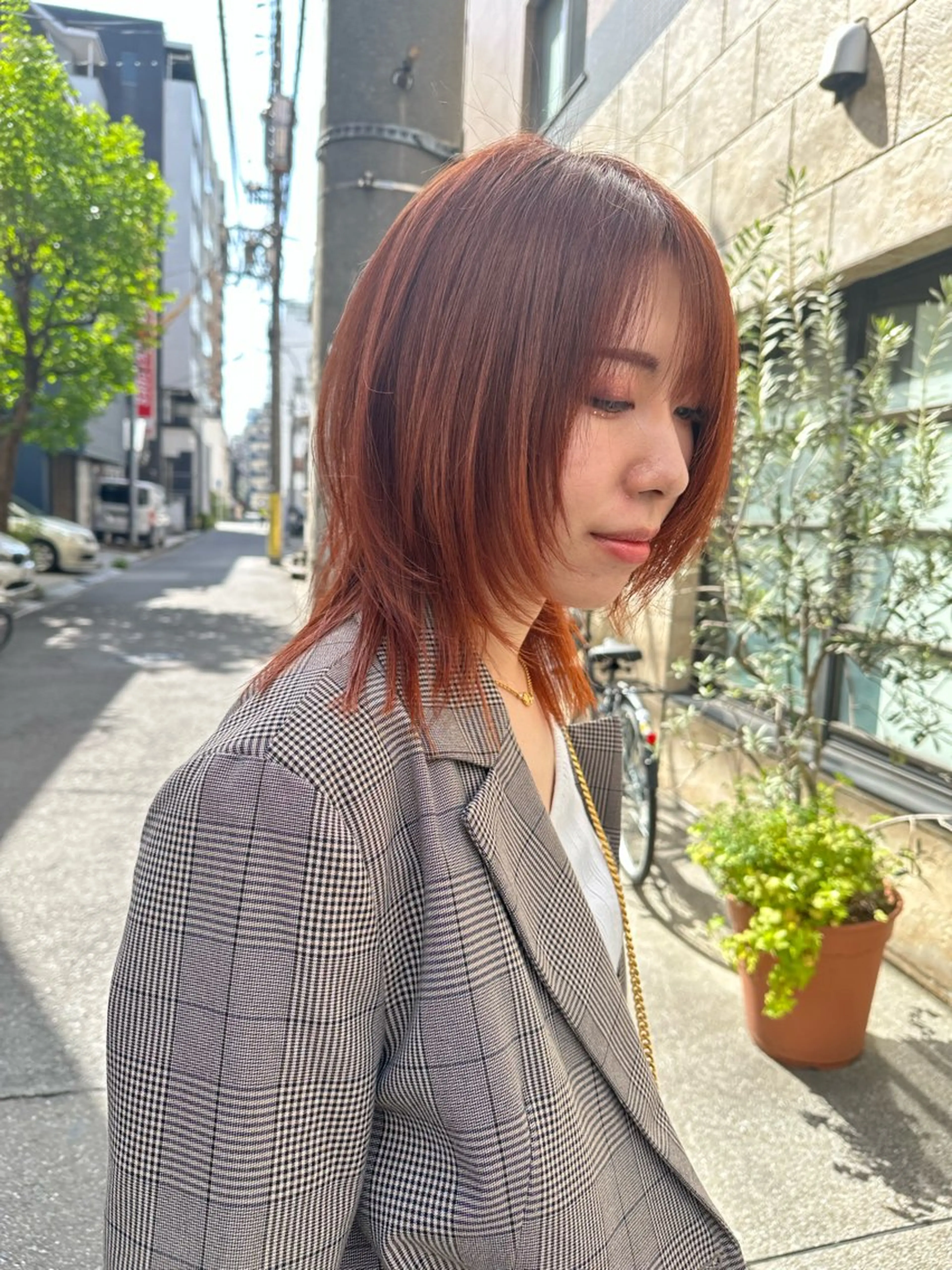 ミディアム 渋谷/プルエクステ/ ハイトーン/みきとのヘアスタイル