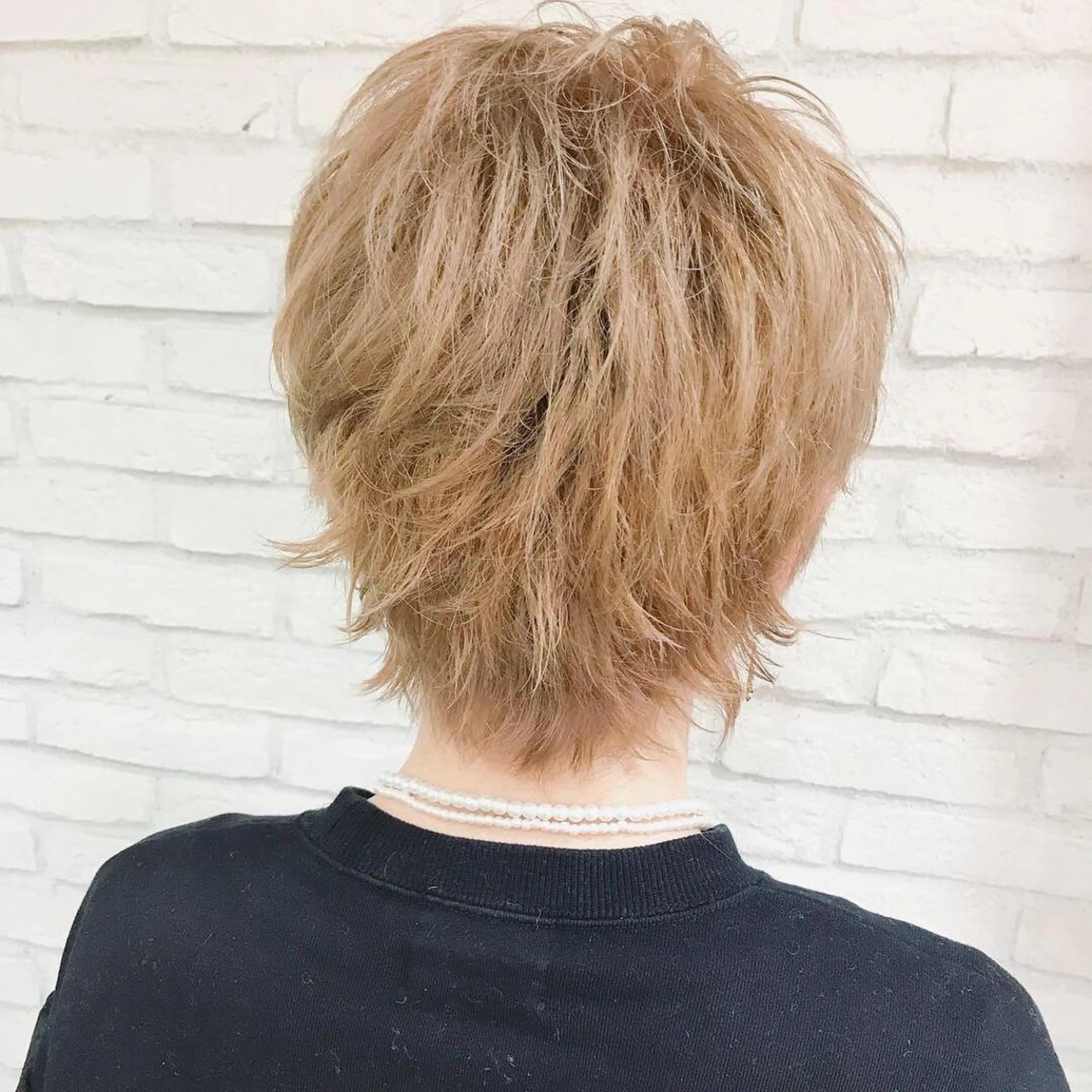 ショート カラー ベージュカラー ブリーチ ヘアカラー トリートメント 横浜🍒ルーツカラー エクステ／RIEのヘアスタイル