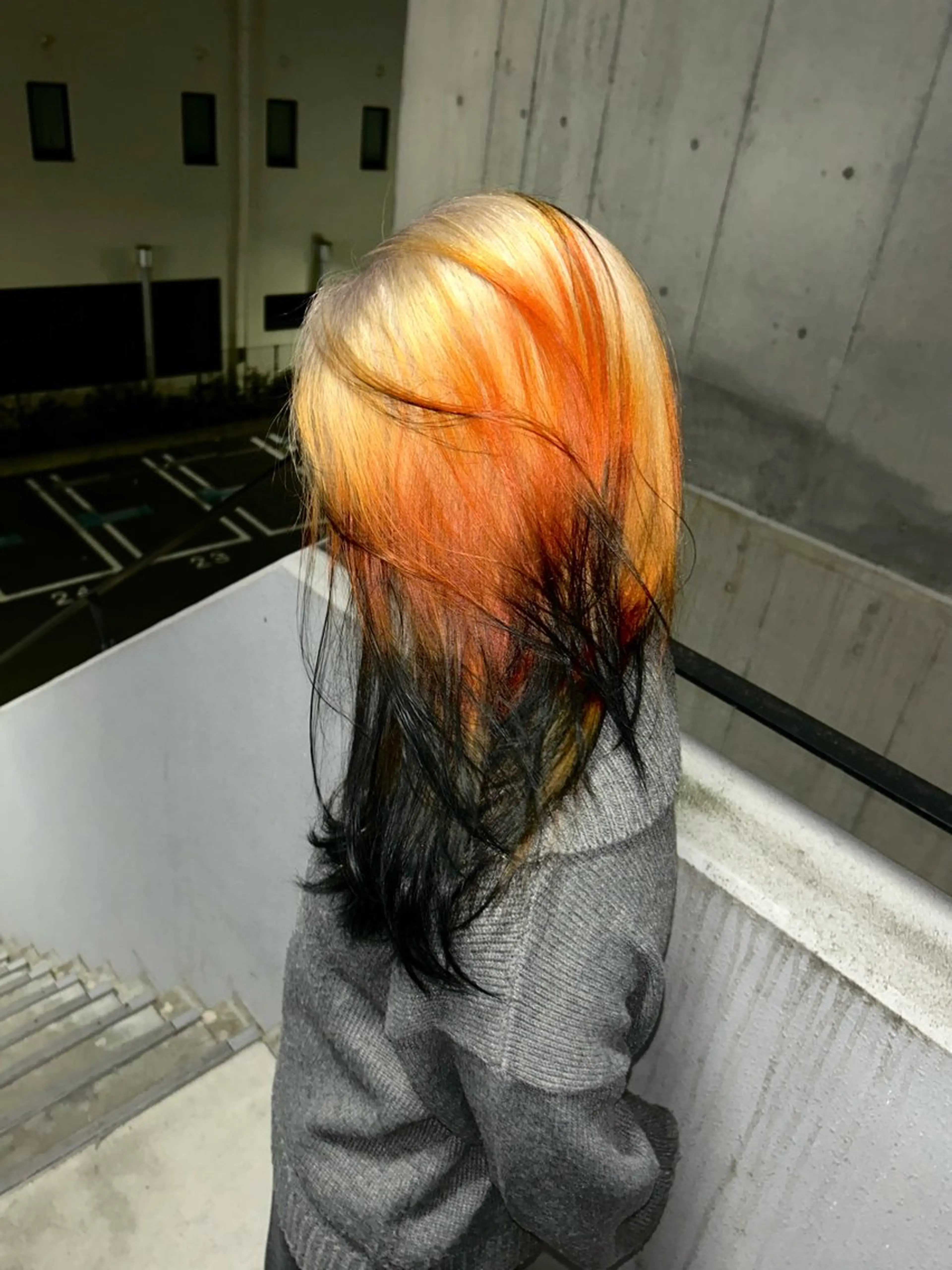 ロング カラー ヘアカラー エフェクトブリーチ／ レイヤーカット／翔のヘアスタイル