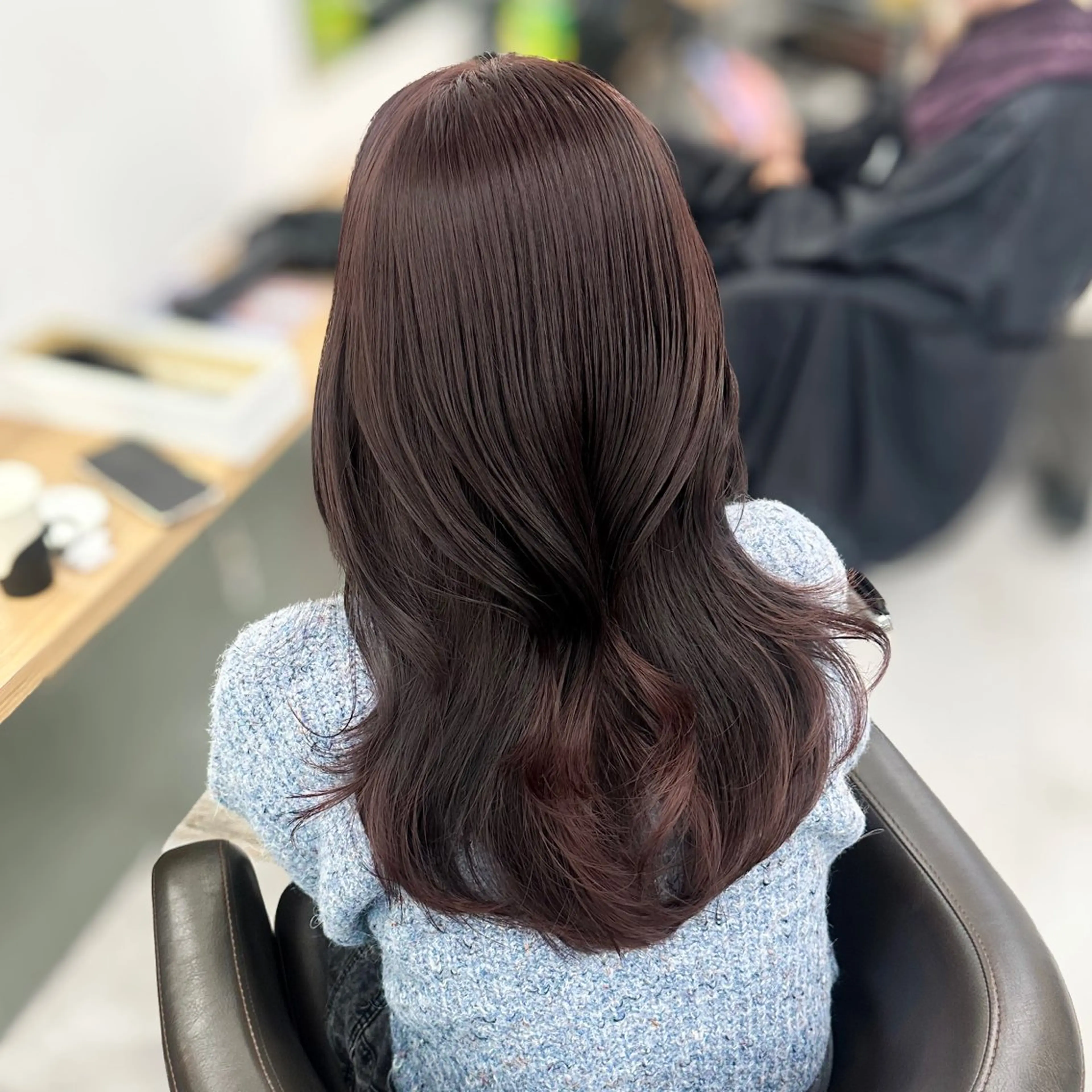 ミディアム カラー カット ヘアカラー トリートメント ブリーチなし/レイヤ ー特化🌈Tommyのヘアスタイル