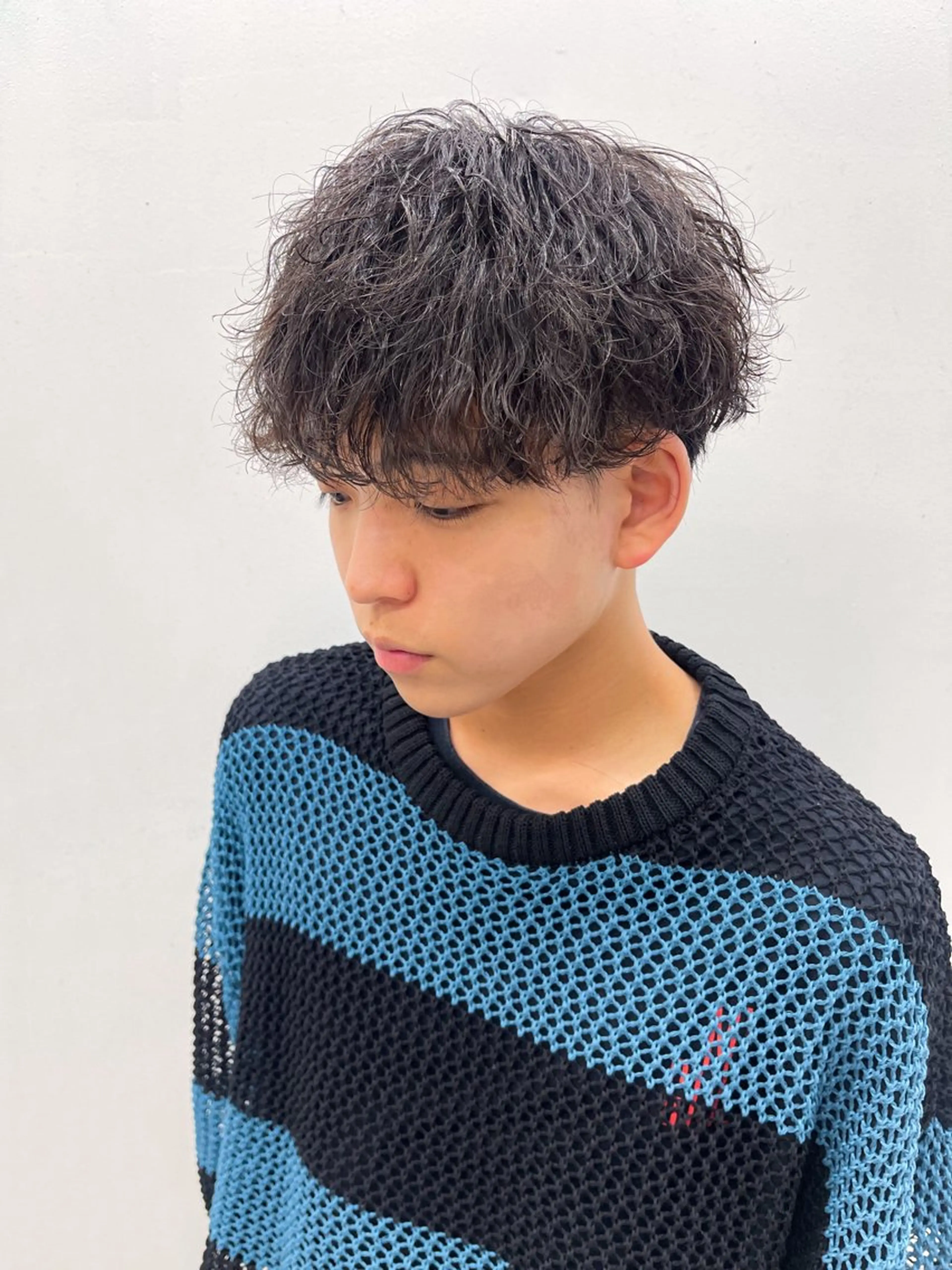 パーマ メンズ カット パーマ 森本裕/オーナー/ スパイラルパーマのヘアスタイル