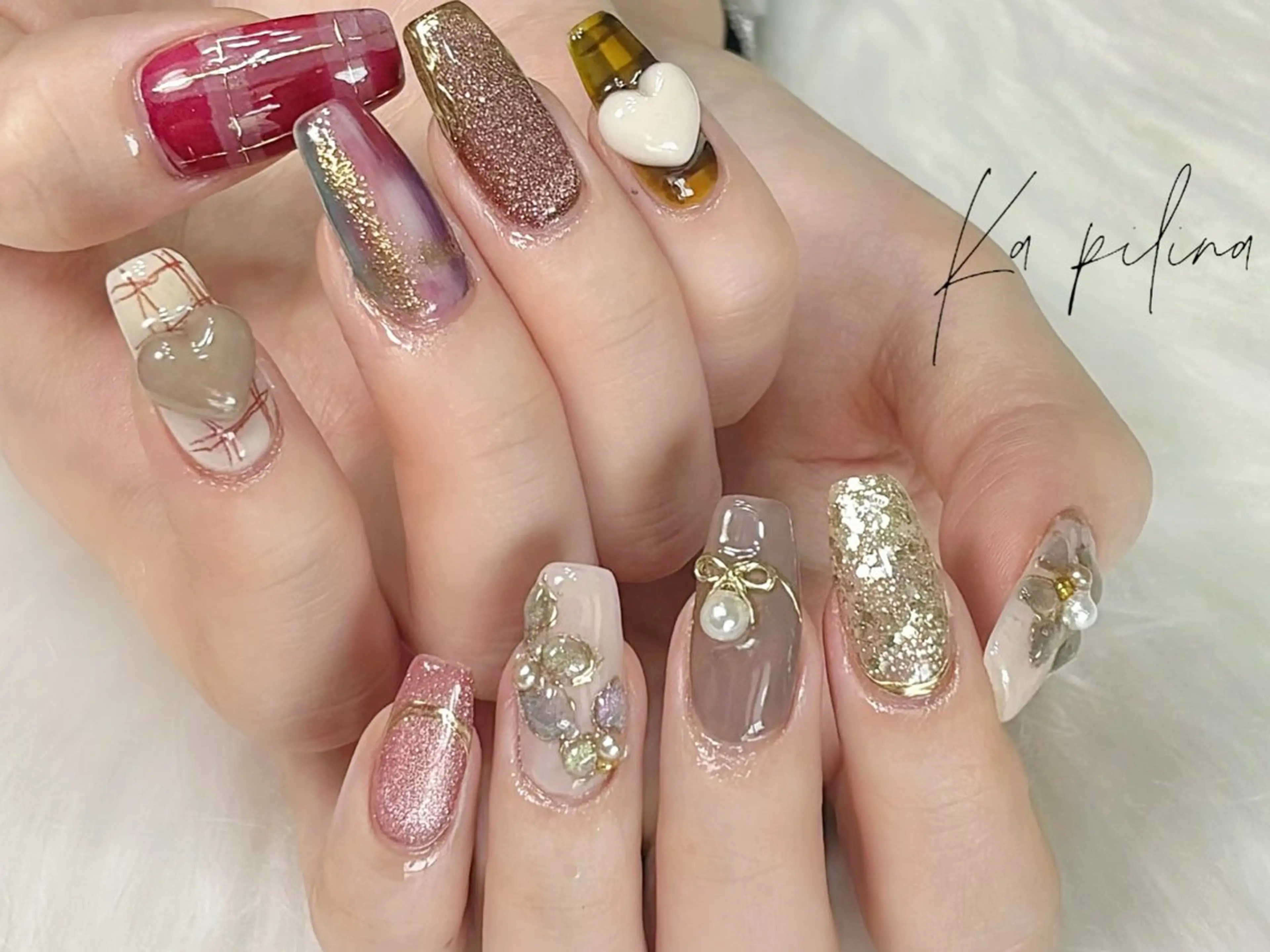 ネイル ハート Ka pilina所属・♡プライベートサロン Ka pilina♡のネイルデザイン