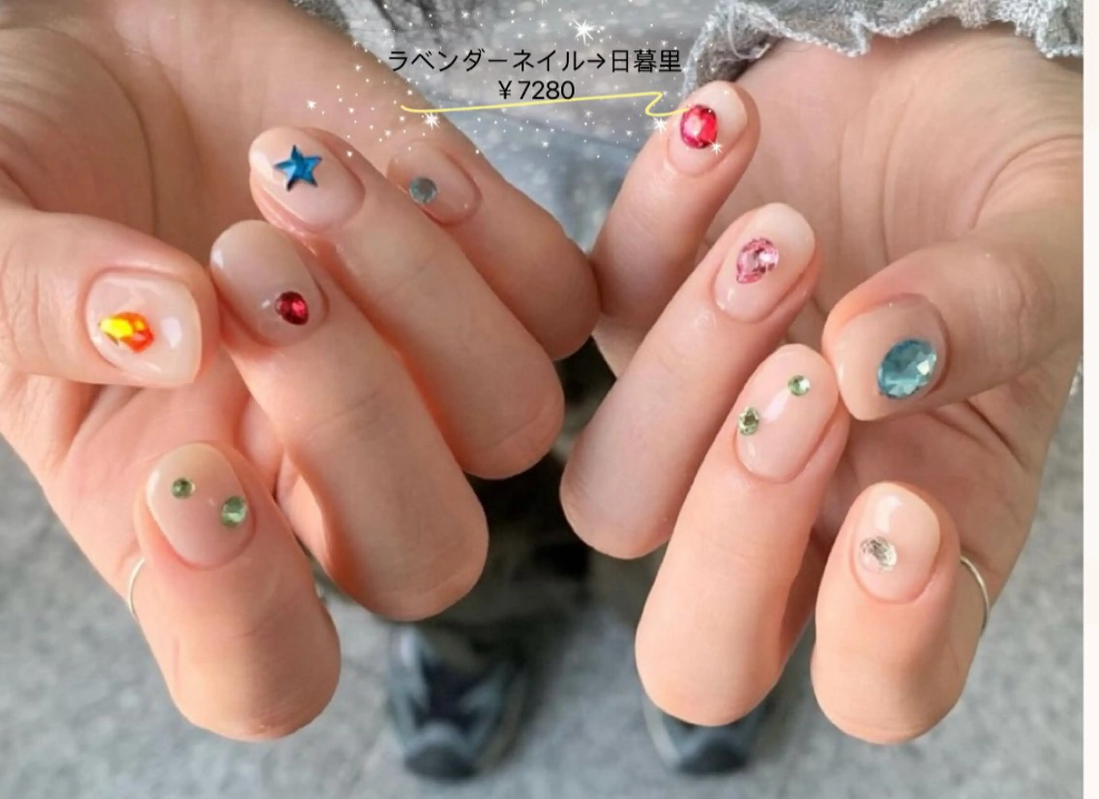 ネイル ラベンダー💖日暮里 ルル💖ネイルのネイルデザイン