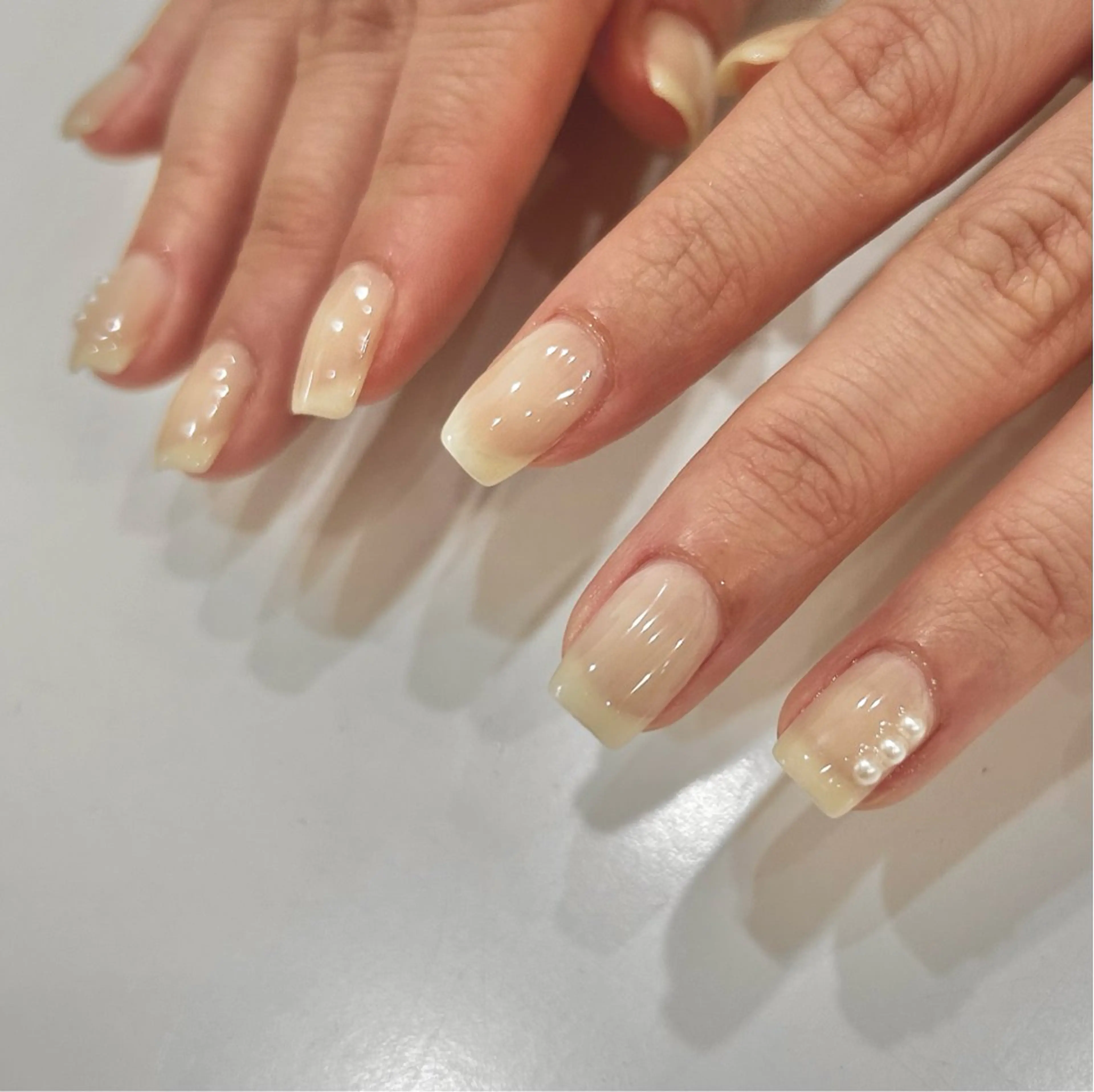 ネイル アートネイル ワンカラーネイル セプトアカデミー 蔭山のネイルデザイン