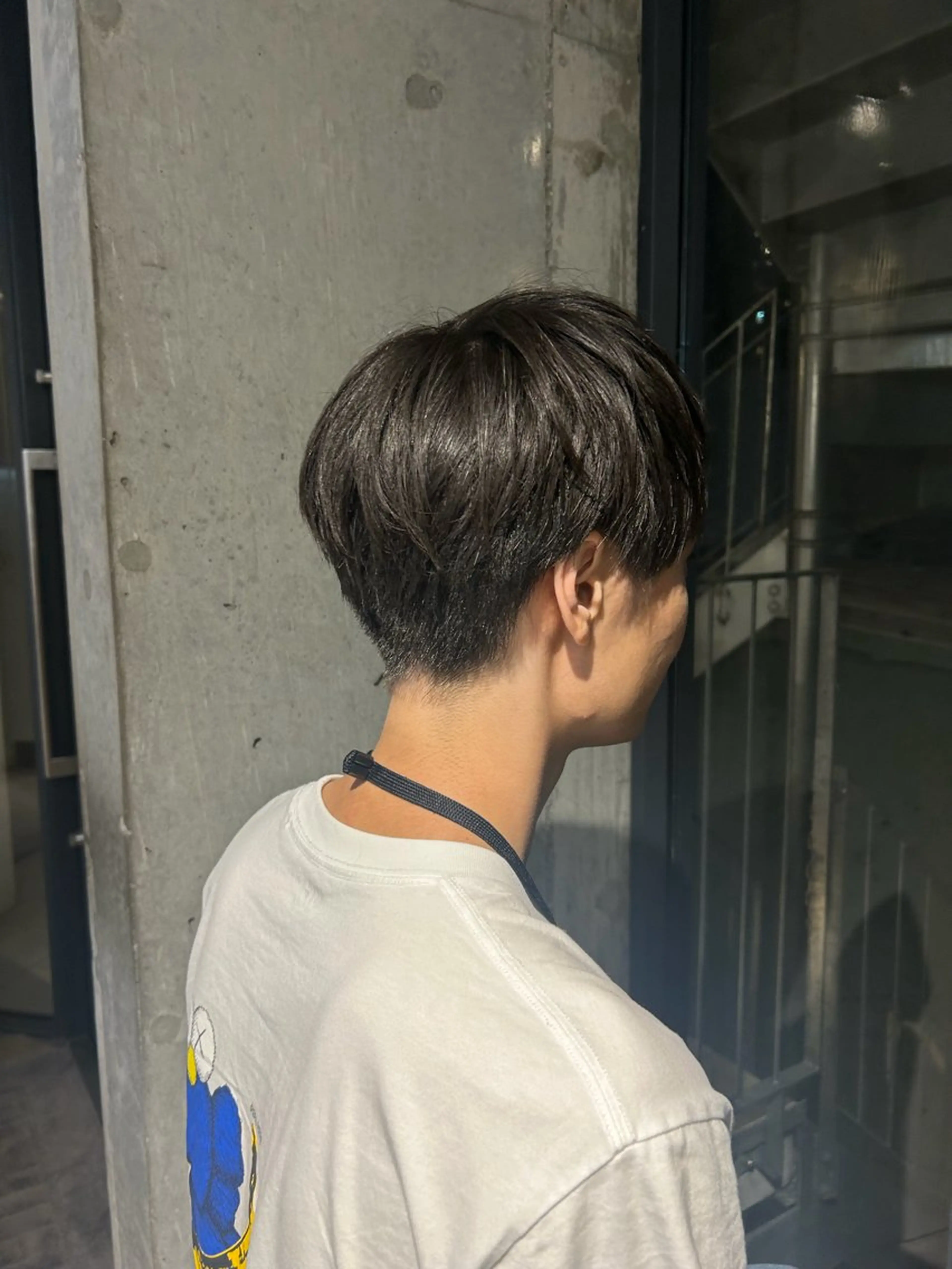 ショート カラー パーマ メンズ マッシュ 刈り上げ 👒oikawa kaede🍃のヘアスタイル