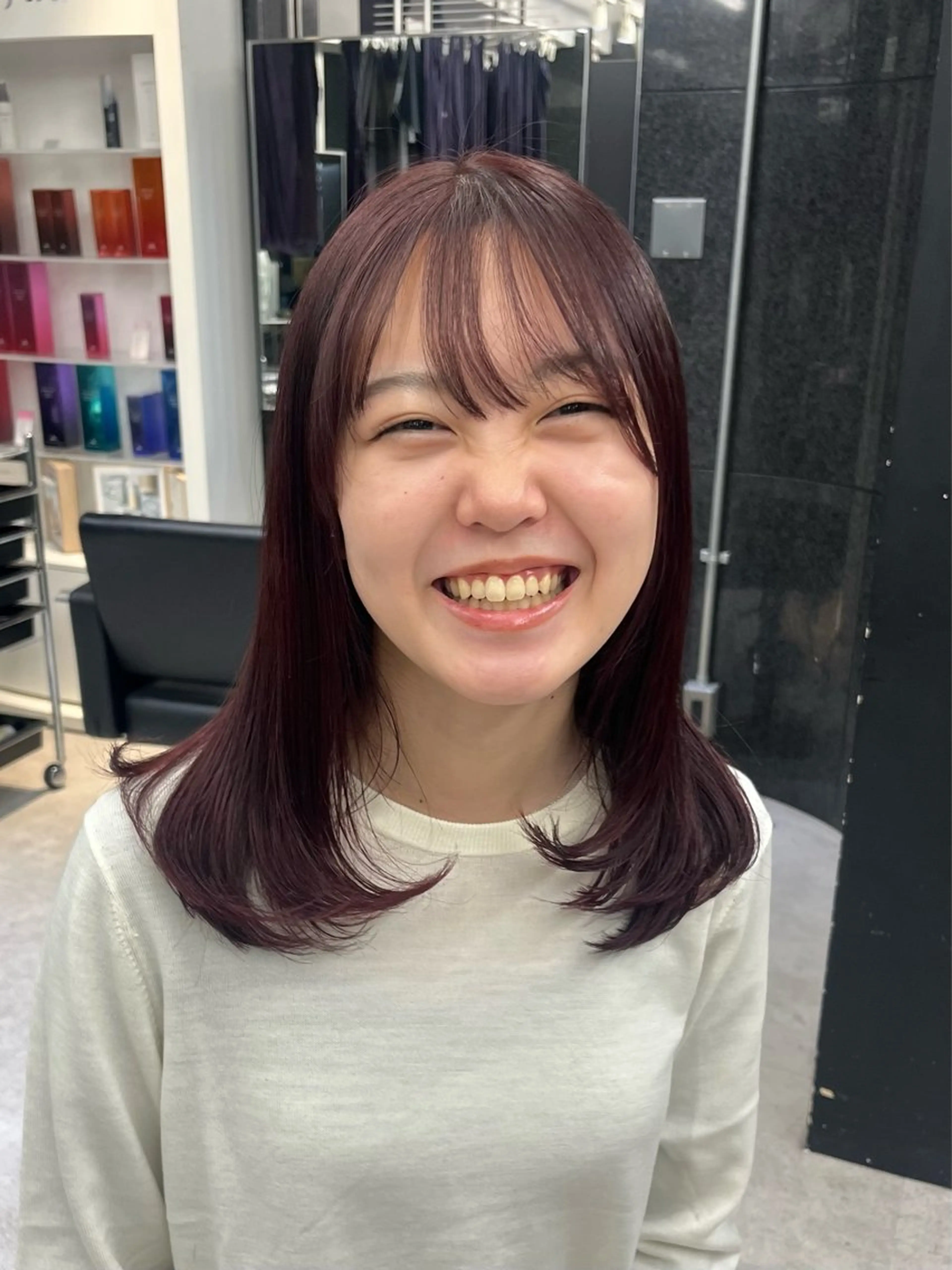 【U24ミニモ学割メニュー✏️】cut➕color➕Aujua treatment🍼の写真