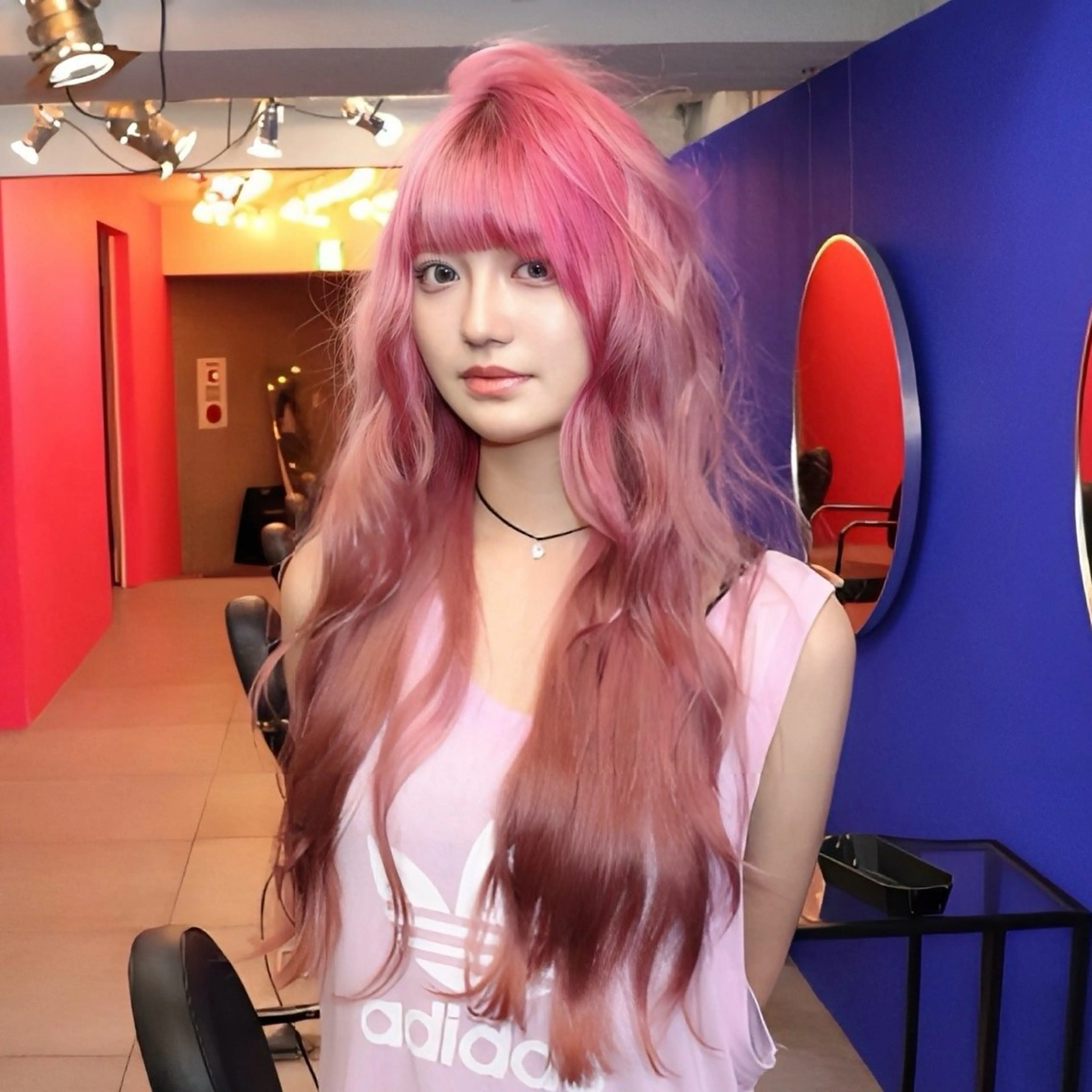 ロング SHIN レイヤーカットのヘアスタイル