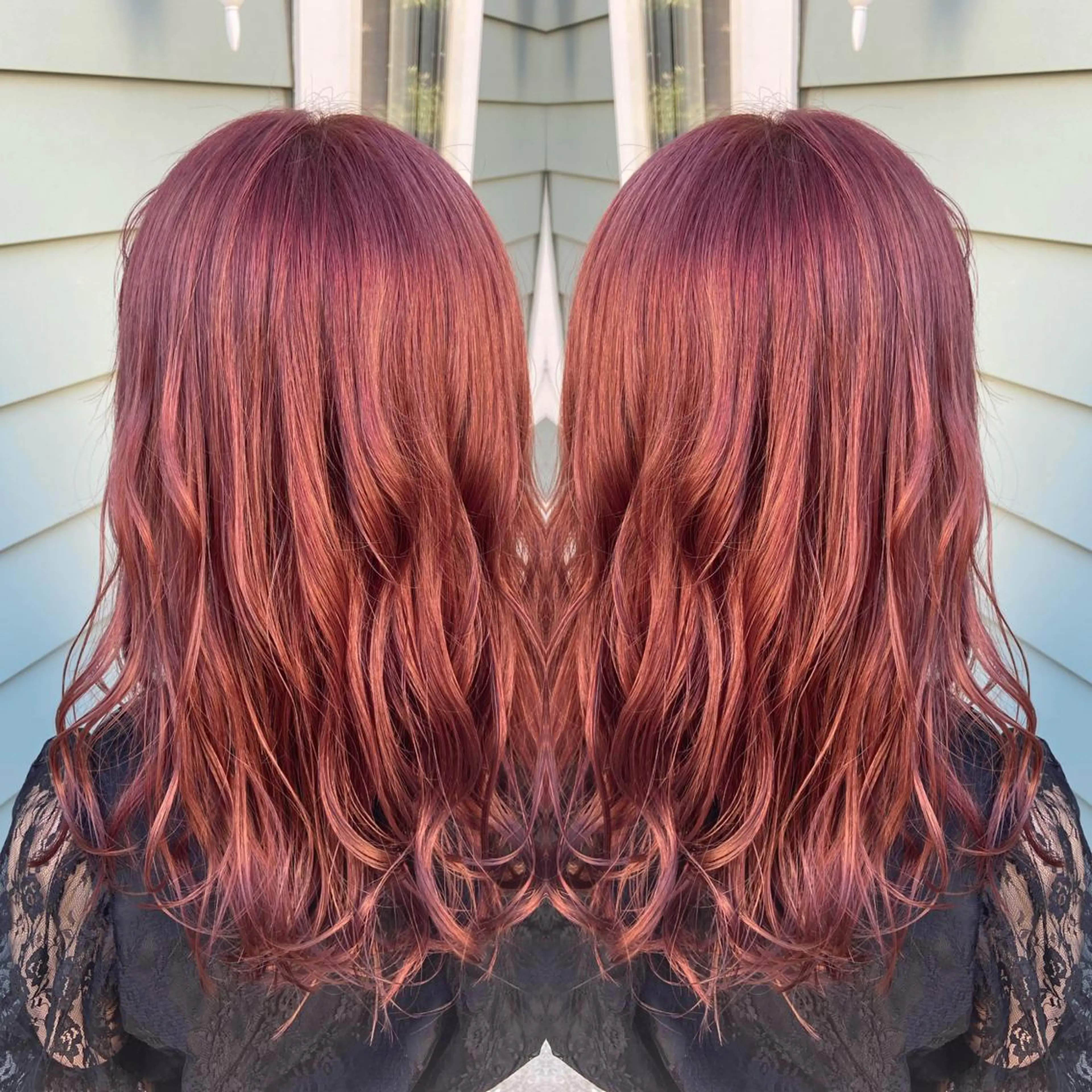 セミロング カラー 🪼高評価🪼 💎柴崎の藤咲💎のヘアスタイル