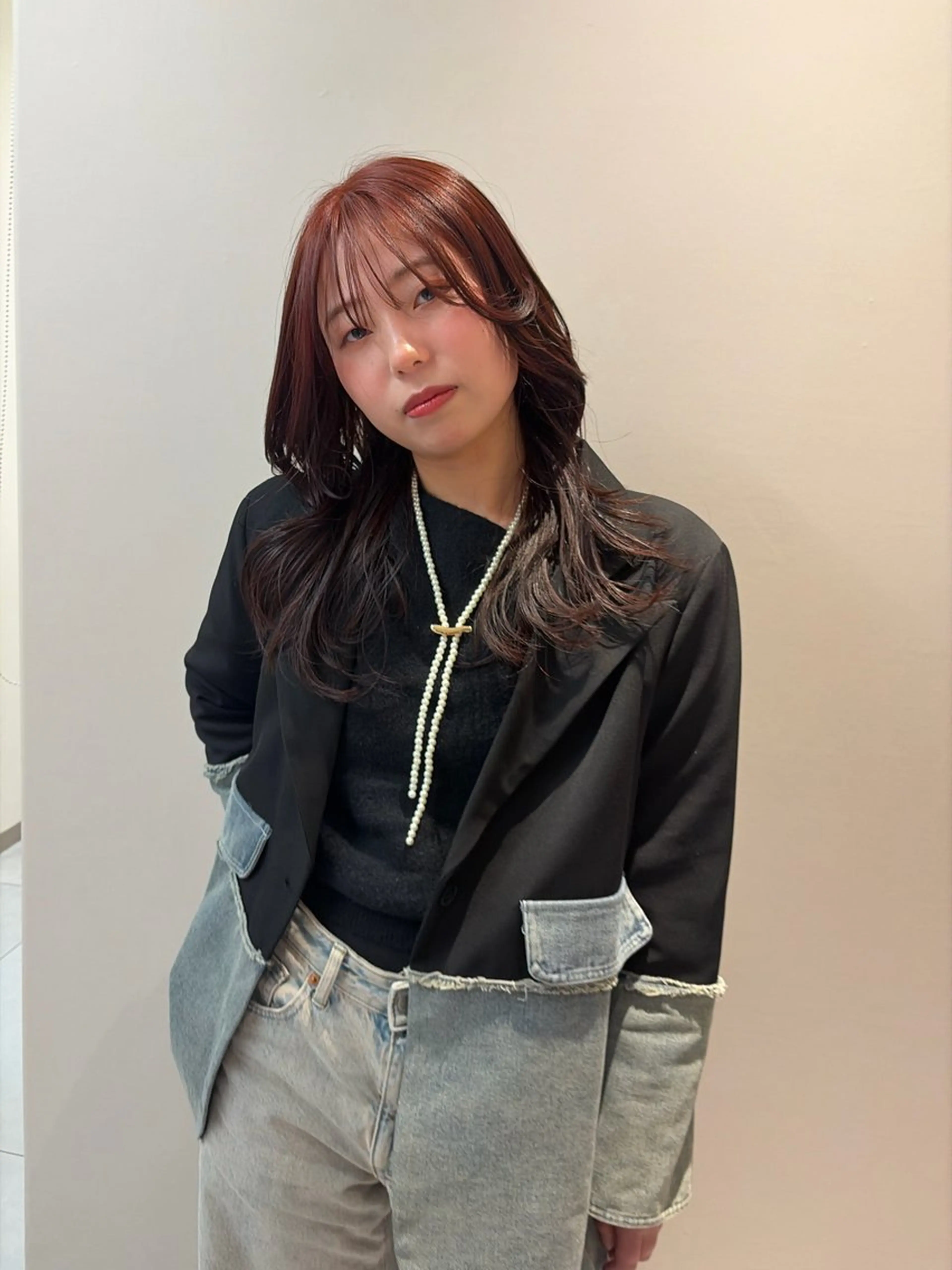 ロング カット ヘアカラー トリートメント ａｉｋａ🐩 /艶カラー/レイヤーのヘアスタイル