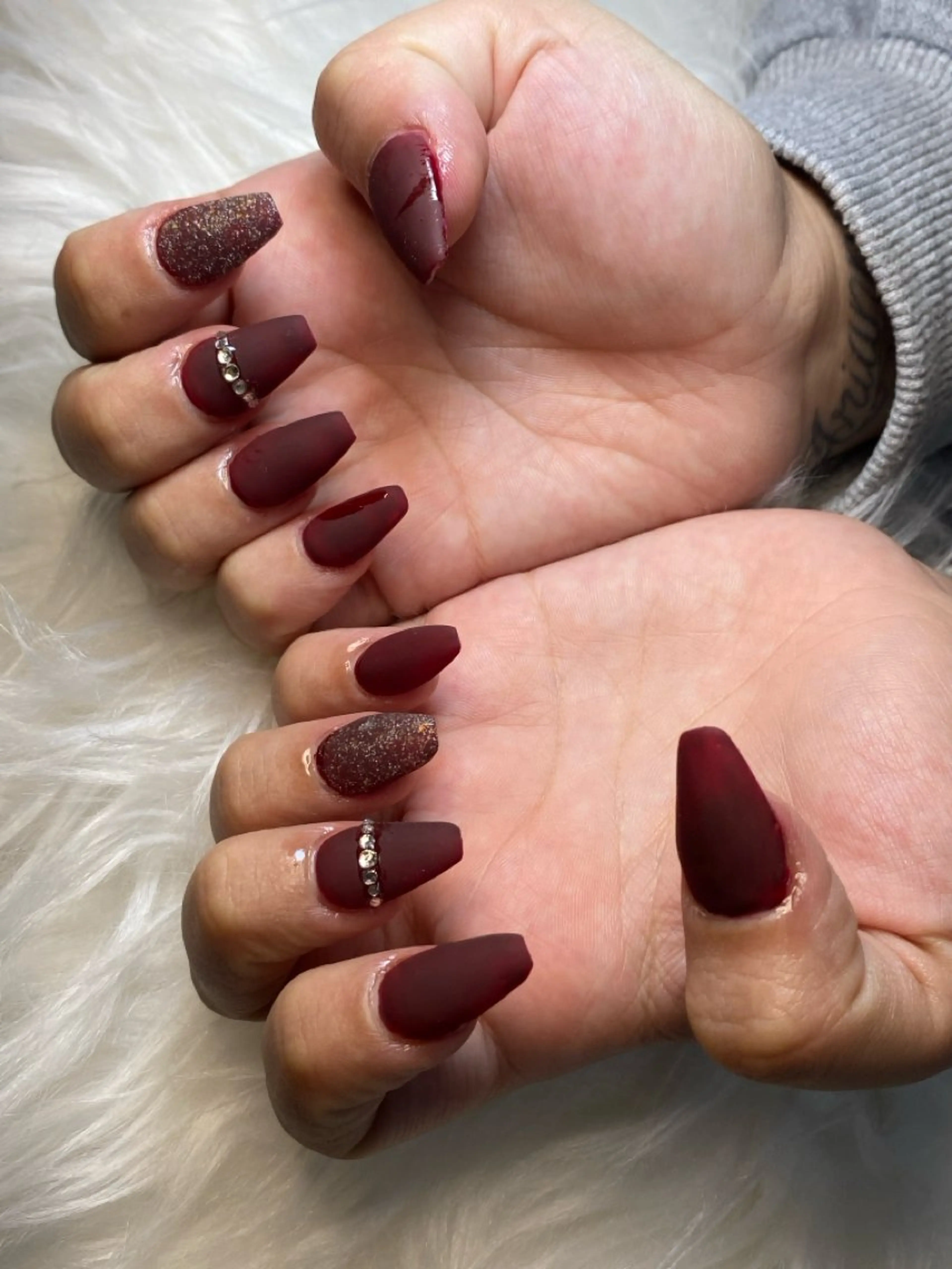 ネイル 長さ出し マットネイル ネイルチップ ハイネイル自宅サロン所属・ハイネイル 自宅サロンのネイルデザイン