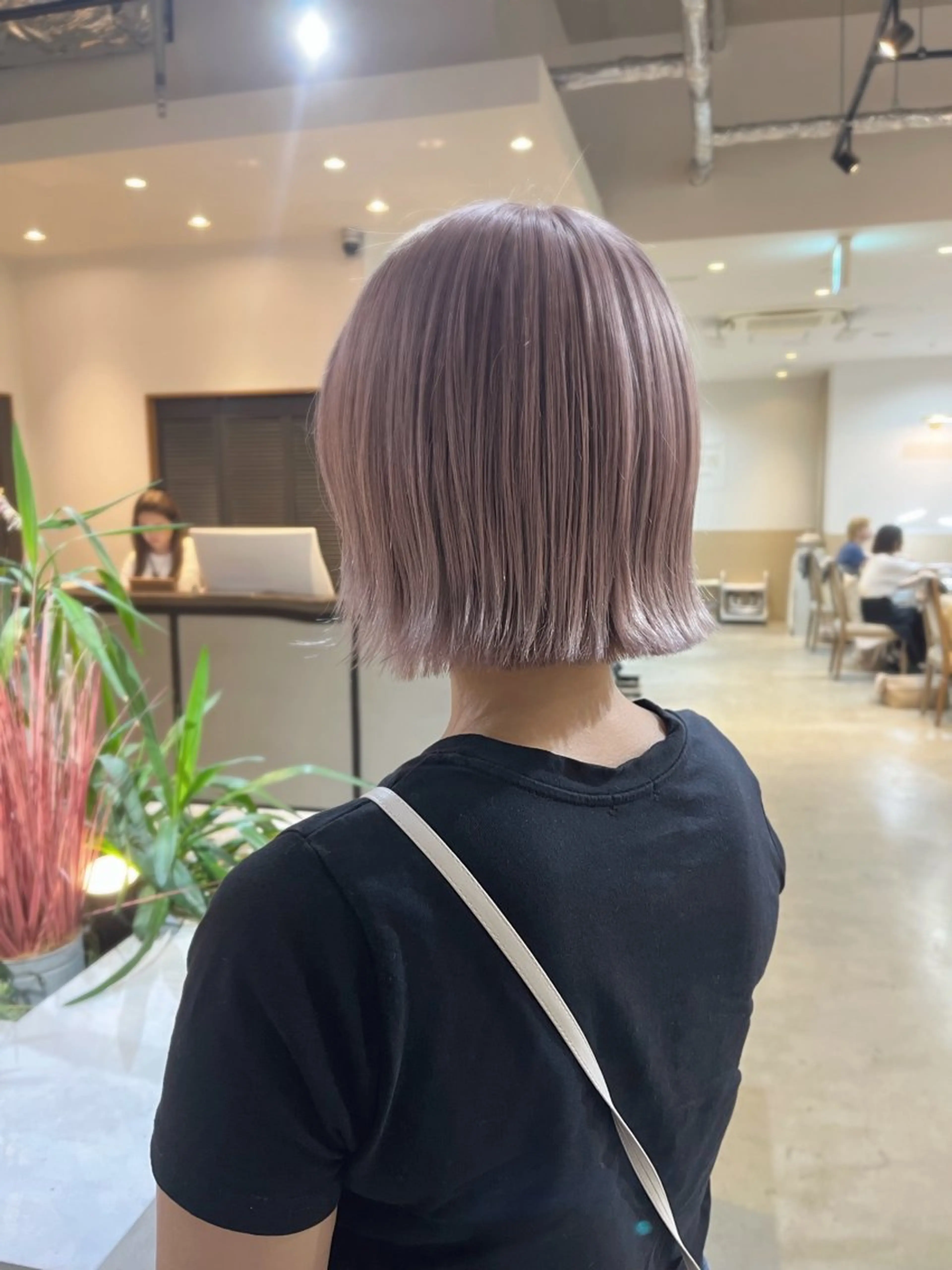 カラー ブリーチ 中津/梅田/赤み消し /髪質改善/愛芽のヘアスタイル