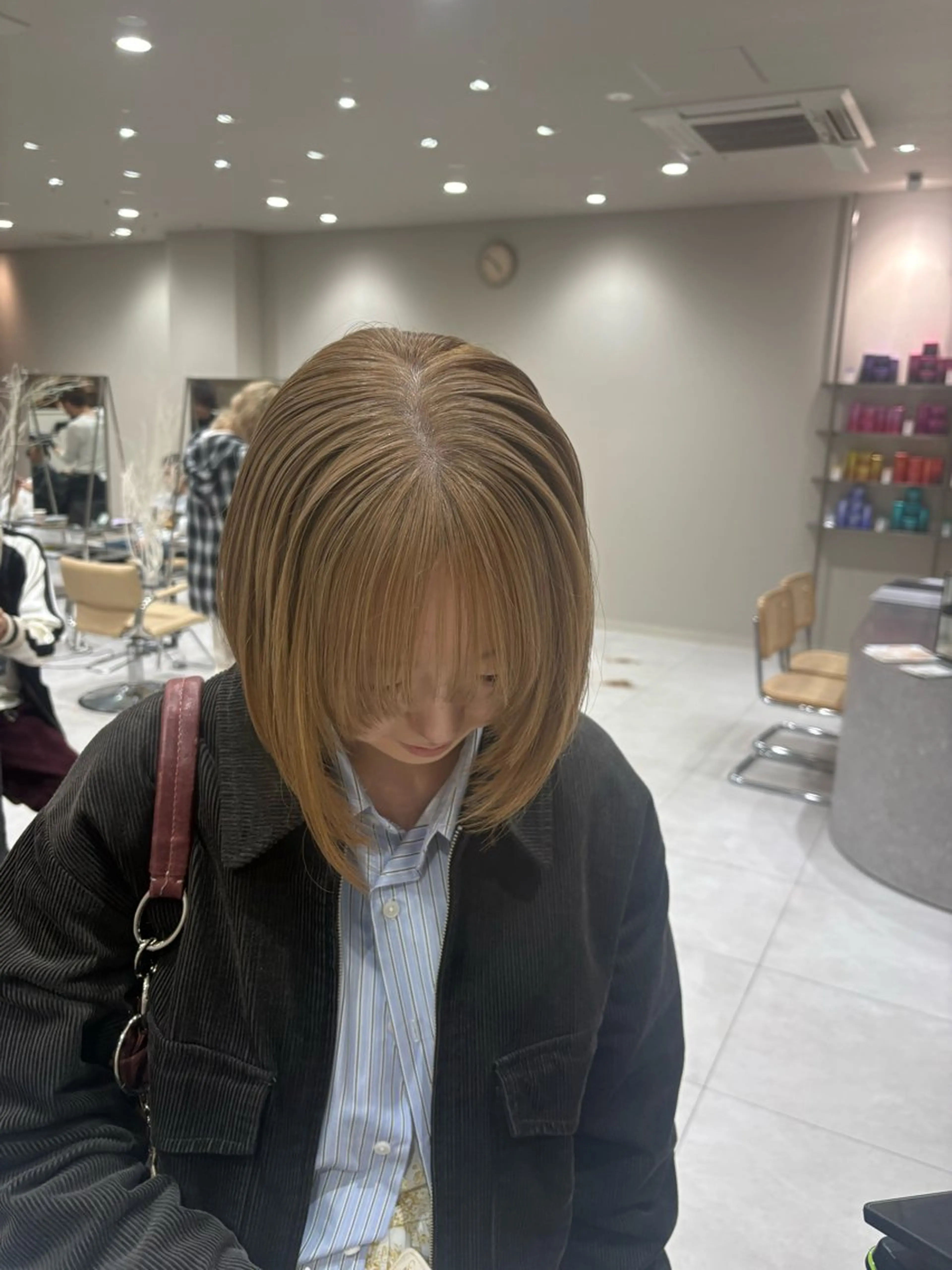 ミディアム カラー カット ヘアカラー バレイヤージュ/ヘア アレンジ/shionのヘアスタイル