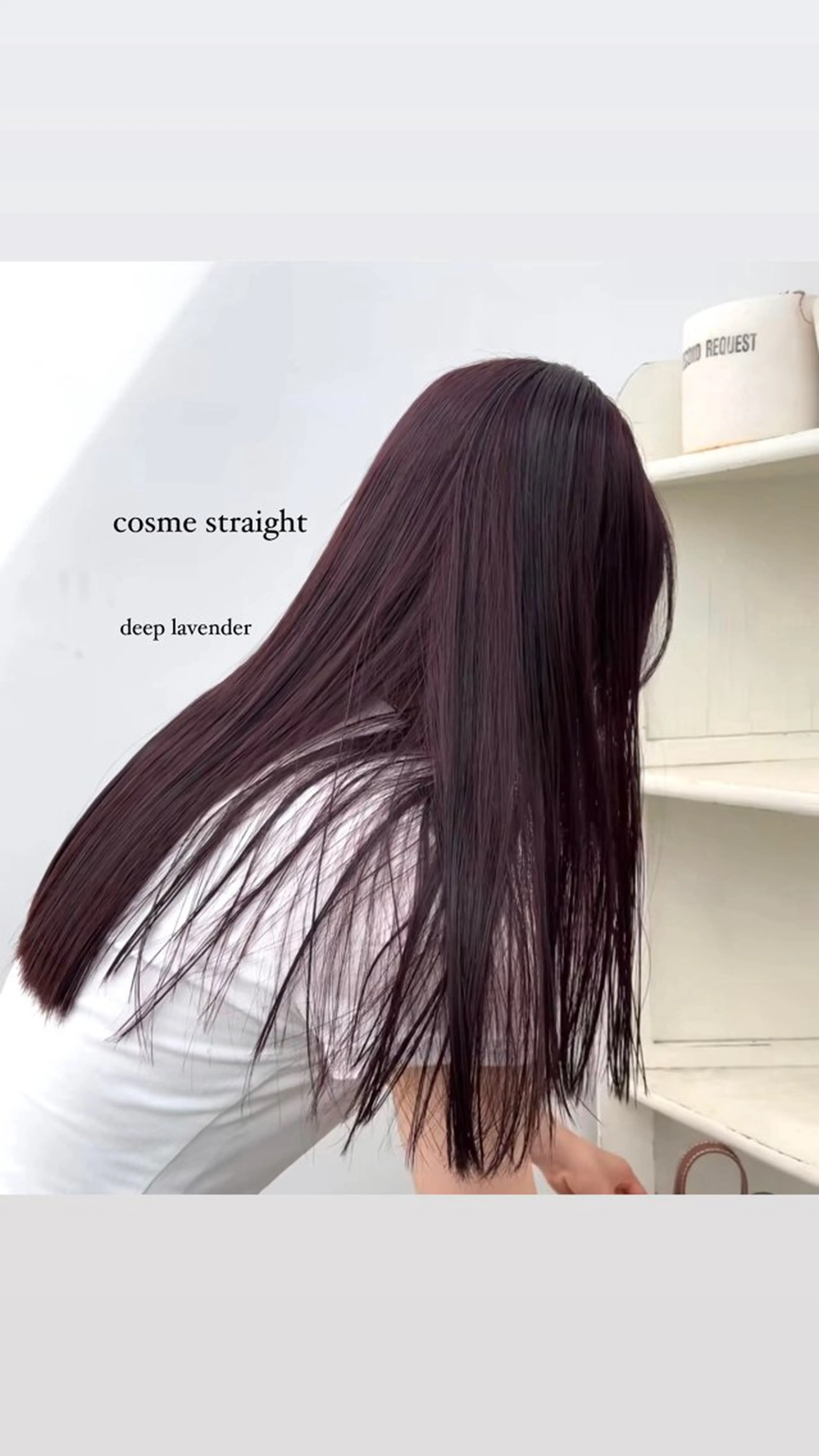 セミロング カラー ヘアアレンジ ラベンダーカラー ピンクカラー ピンクラベンダー 髪質改善 💐ナチュラルヘア Kroda💐のヘアスタイル