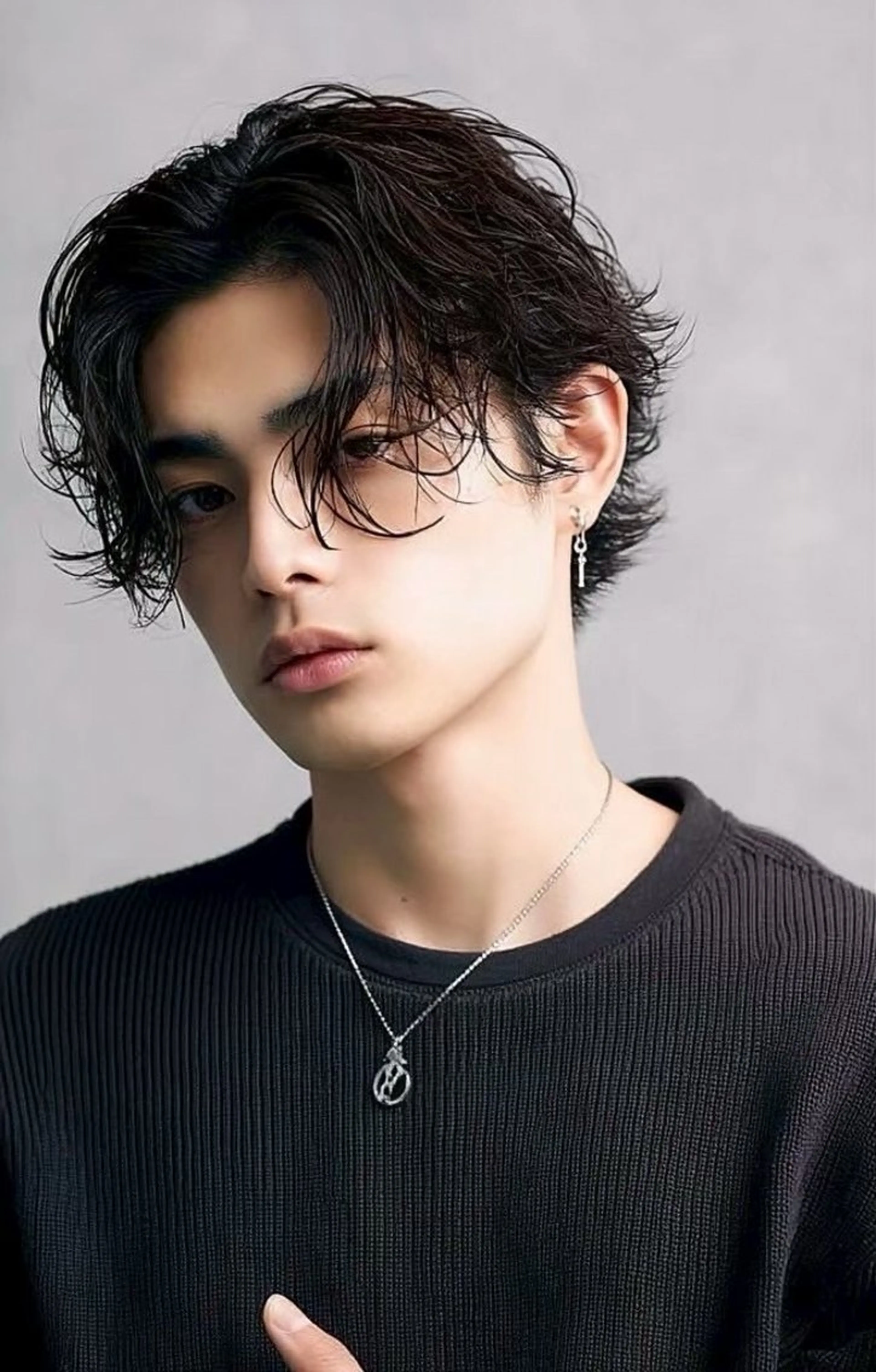 パーマ メンズ カット パーマ 💎透明感/韓国/ レイヤー/泉亮介💎のヘアスタイル