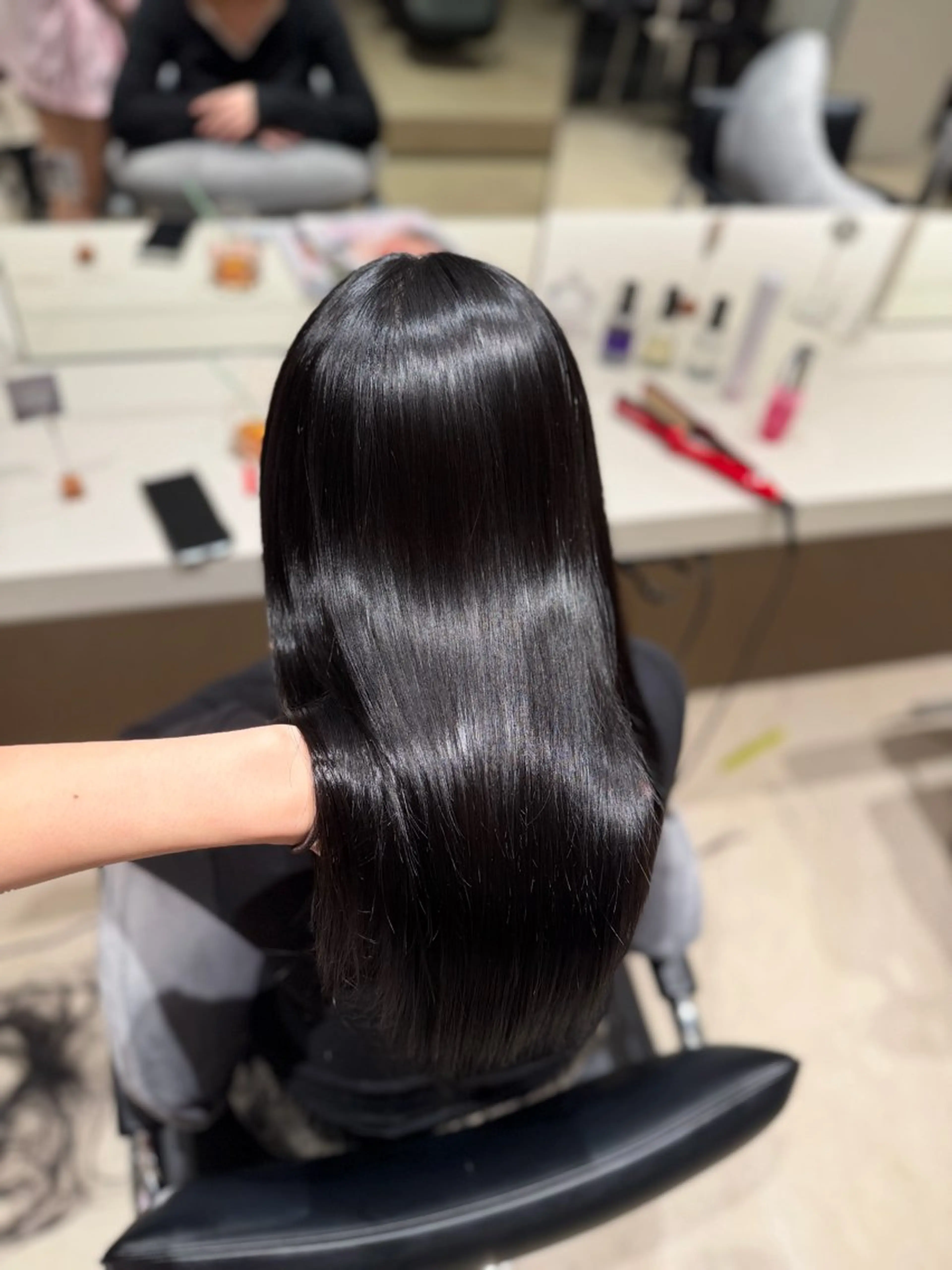 ロング カット ヘアカラー トリートメント 髪質改善/レイヤー 暖色/shiinaのヘアスタイル