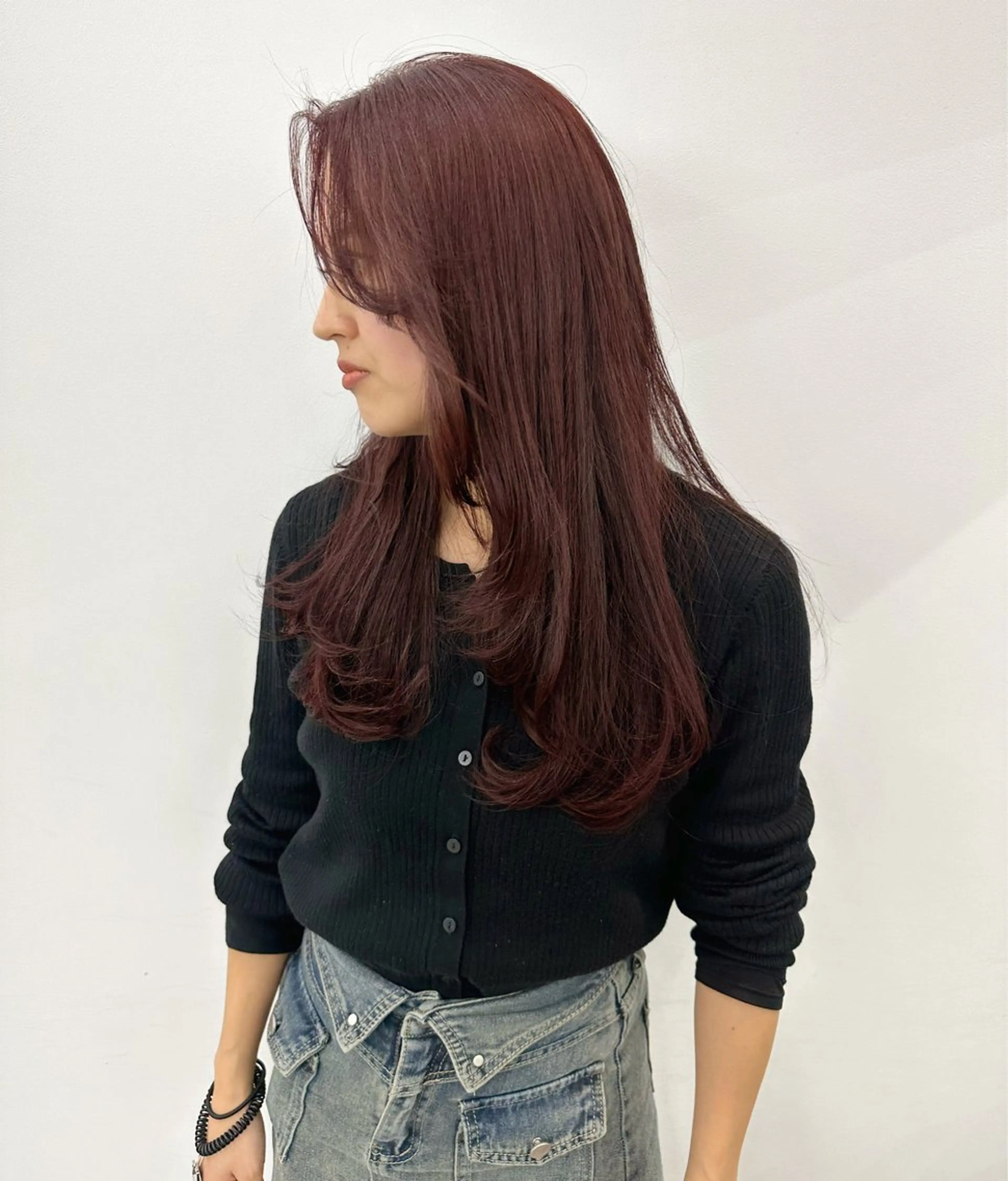 セミロング カラー 顔まわりカット/艶髪 カラー✨けいとのヘアスタイル