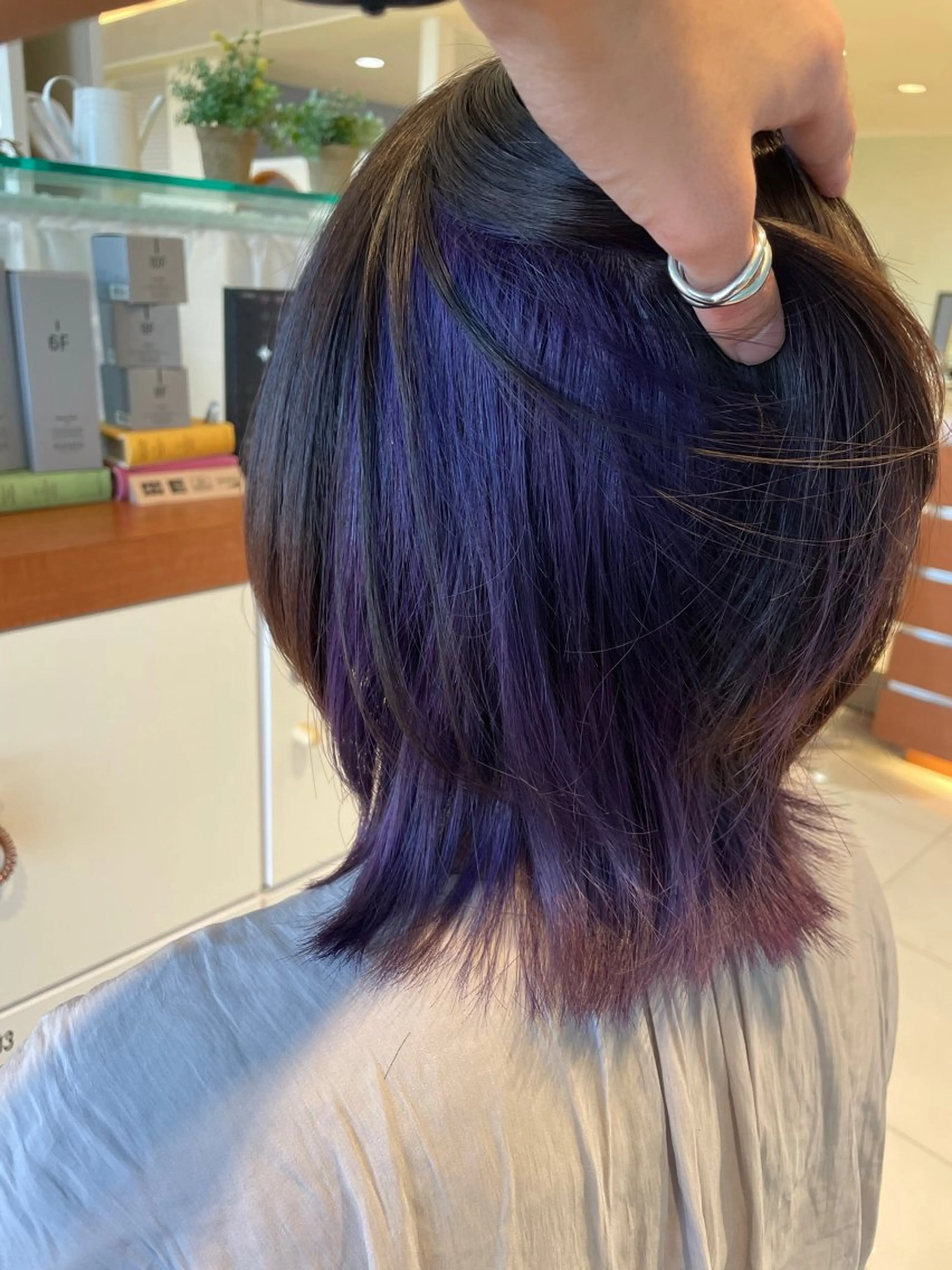 ミディアム カット ヘアカラー トリートメント 日置 大智のヘアスタイル