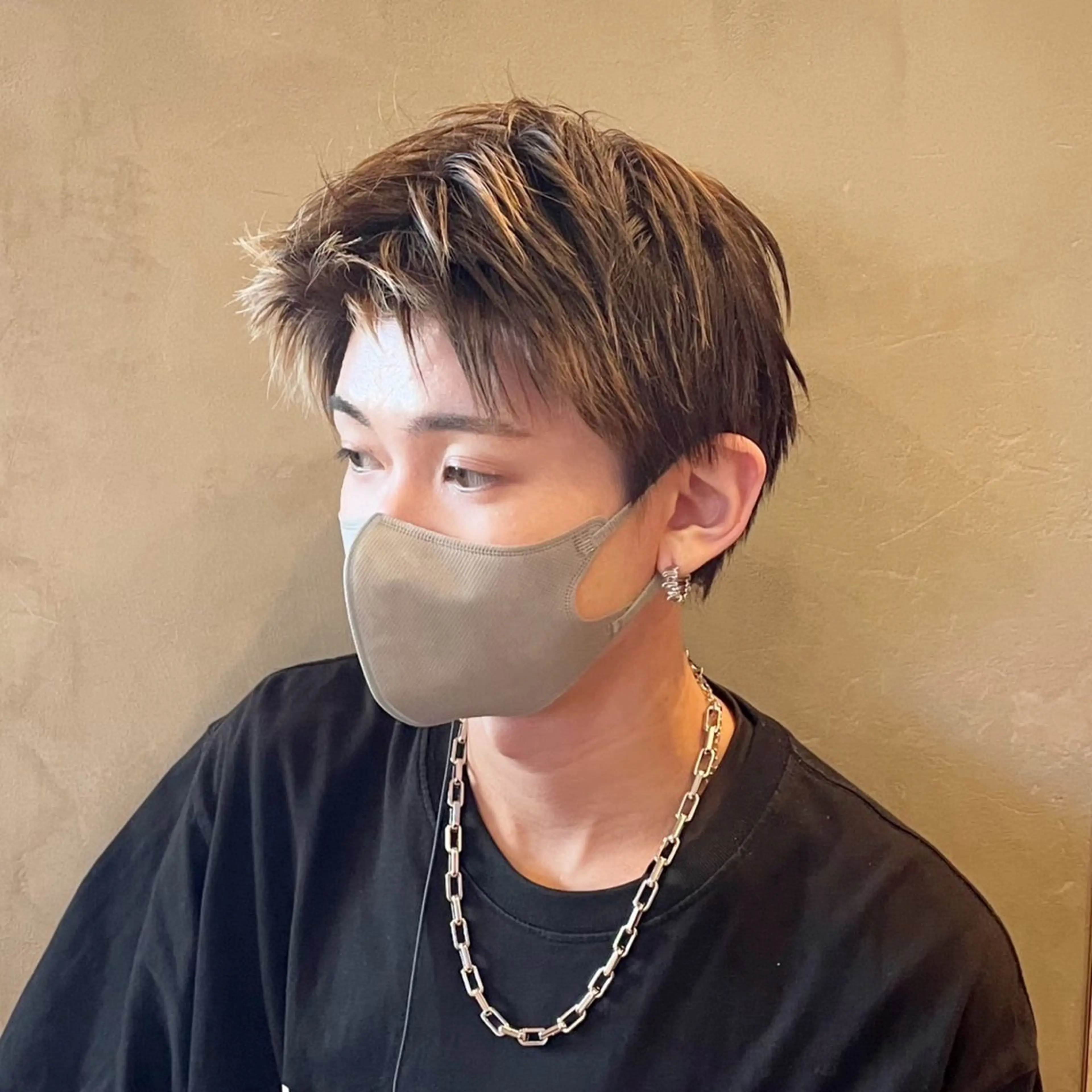 カラー メンズ カラー/韓国レイヤー /ブリーチ/hinaのヘアスタイル