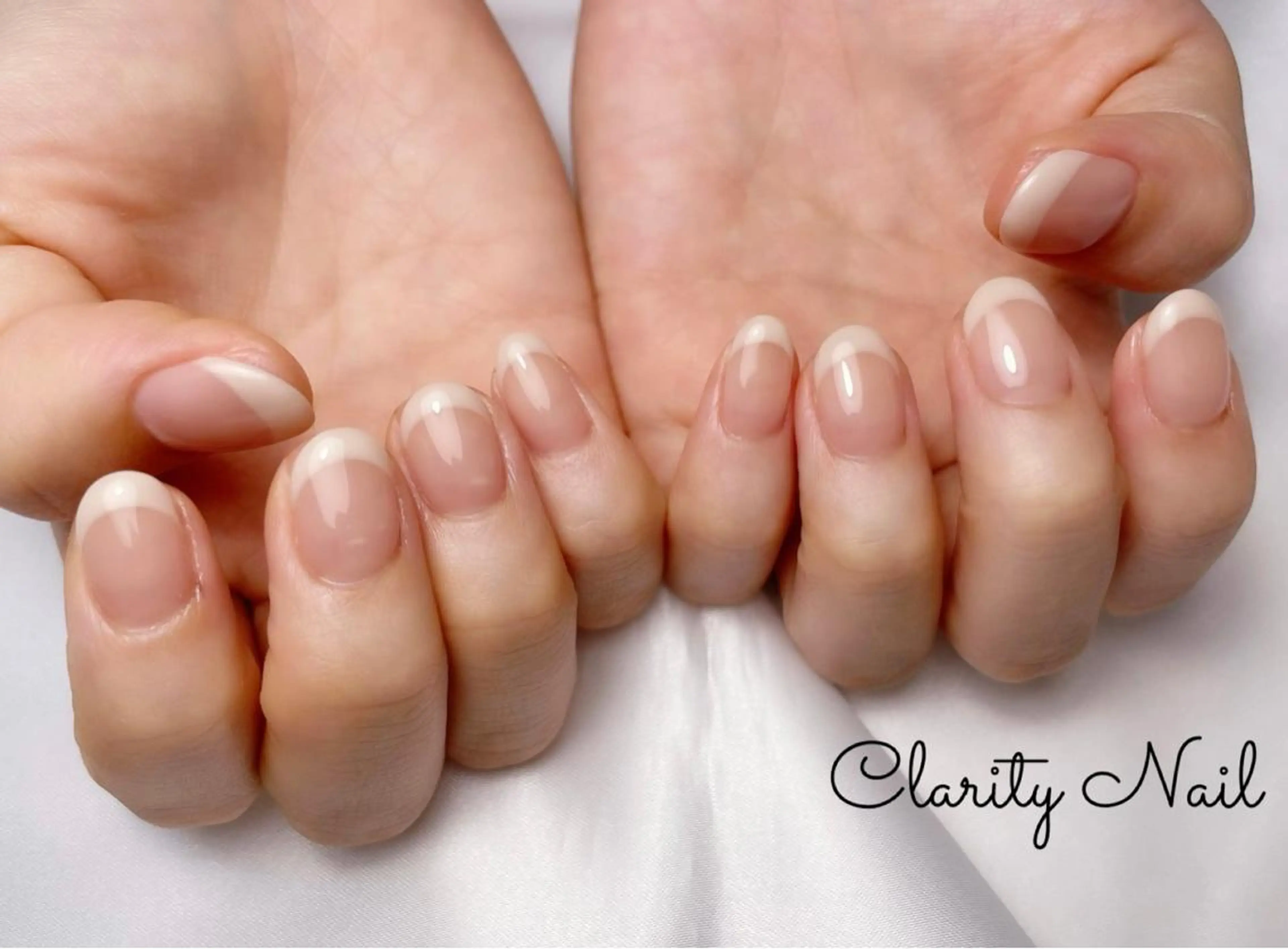 ネイル フレンチネイル ハンドネイル Clarity Nailのネイルデザイン
