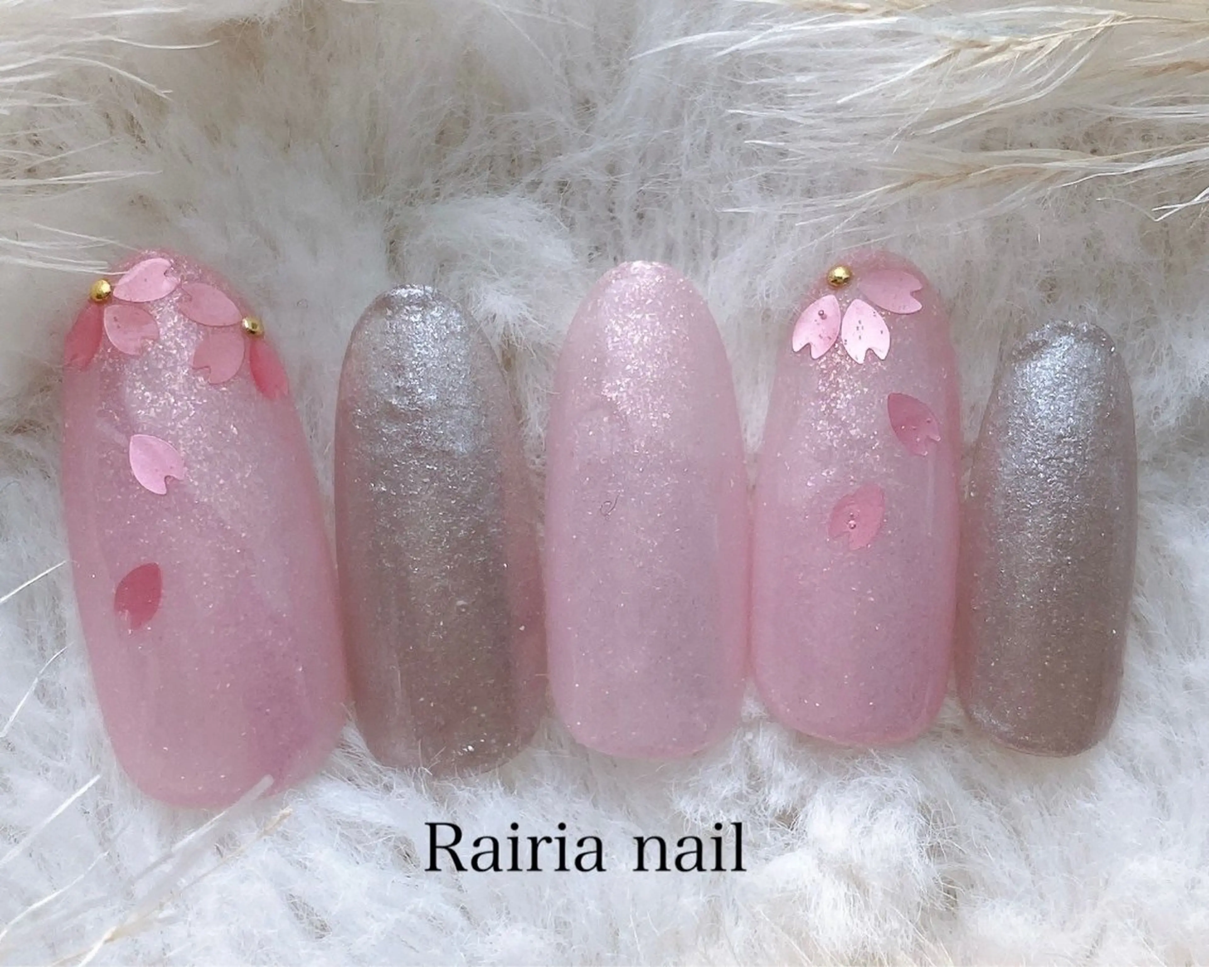 ネイル グリーン 持ち込み ハンドネイル Rairia nail本八幡店のネイルデザイン