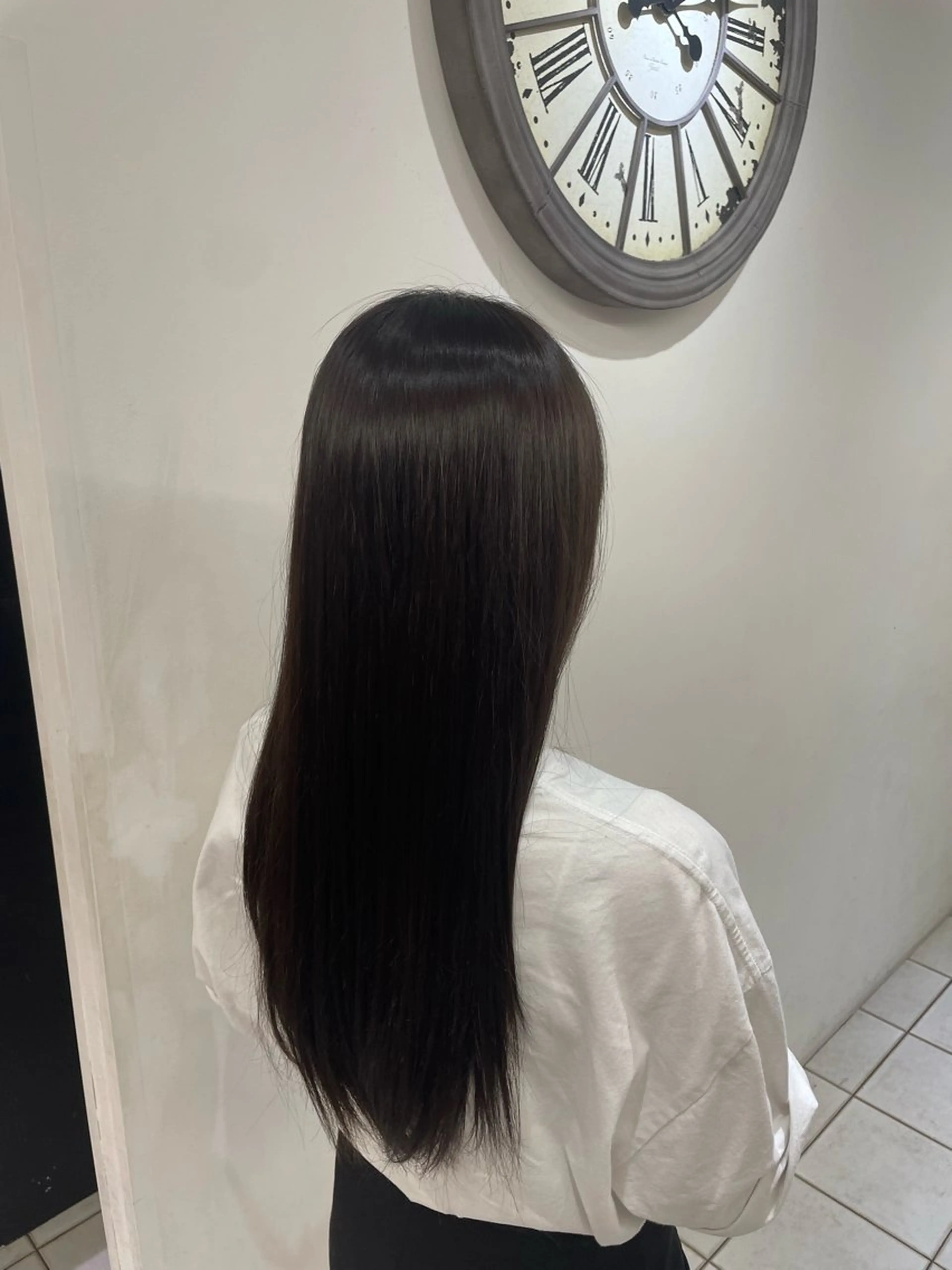 ロング 縮毛矯正 【艶カラー⠀】坂東 要のヘアスタイル