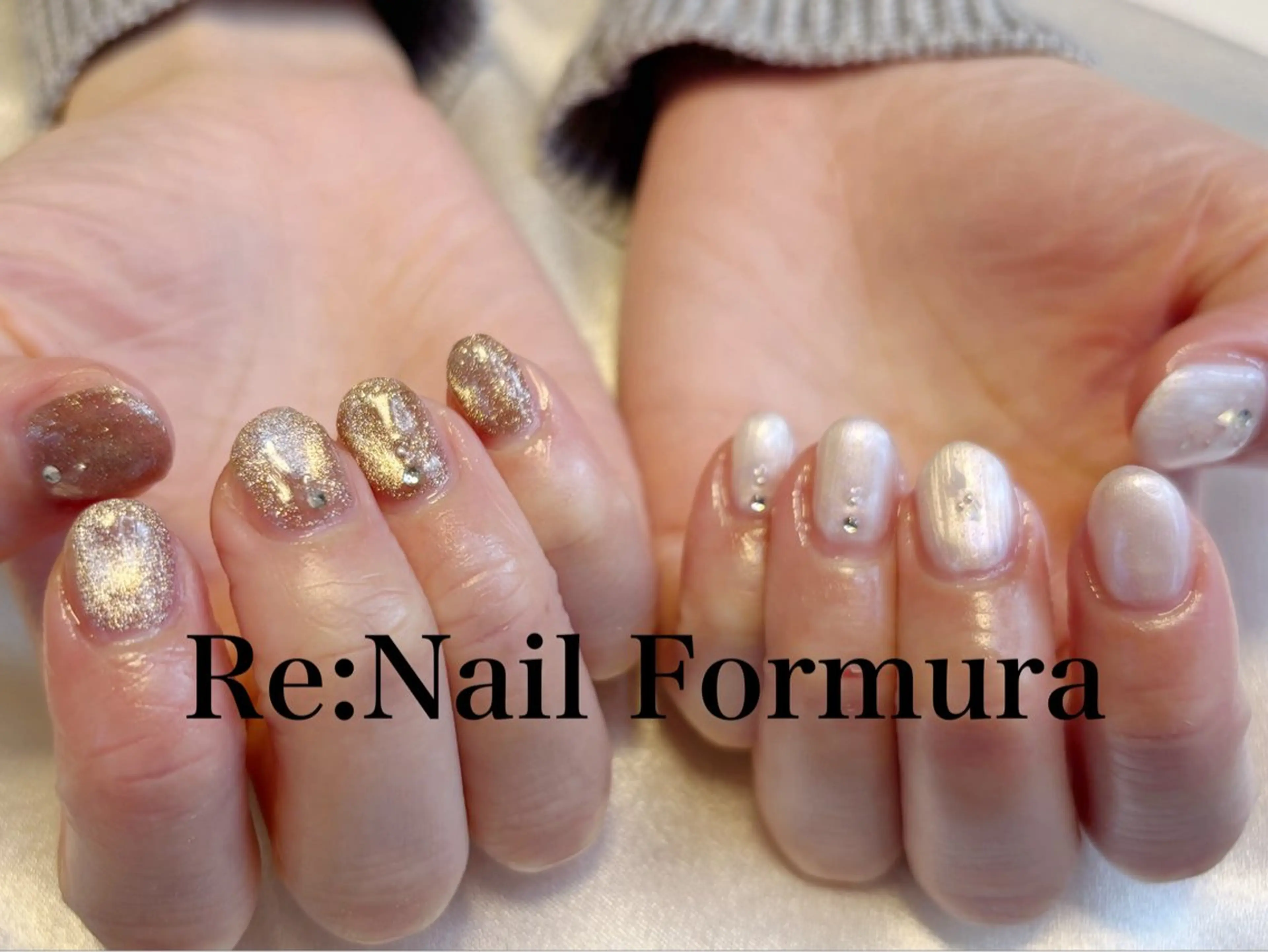 ミディアム ハンドネイル Re:Nail Formula所属・kido chieのネイルデザイン