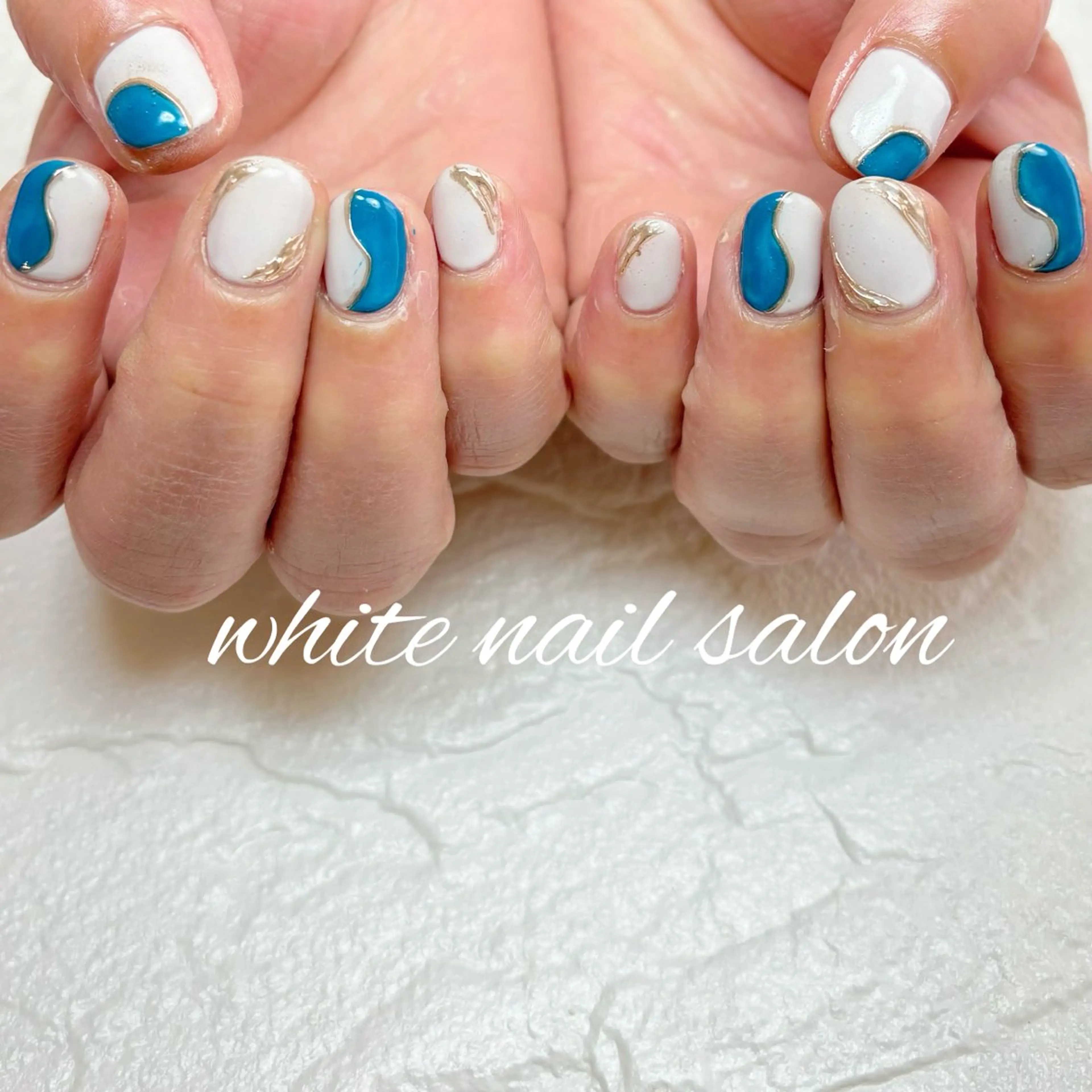 ネイル ホワイト ハンドネイル white nail salonのネイルデザイン